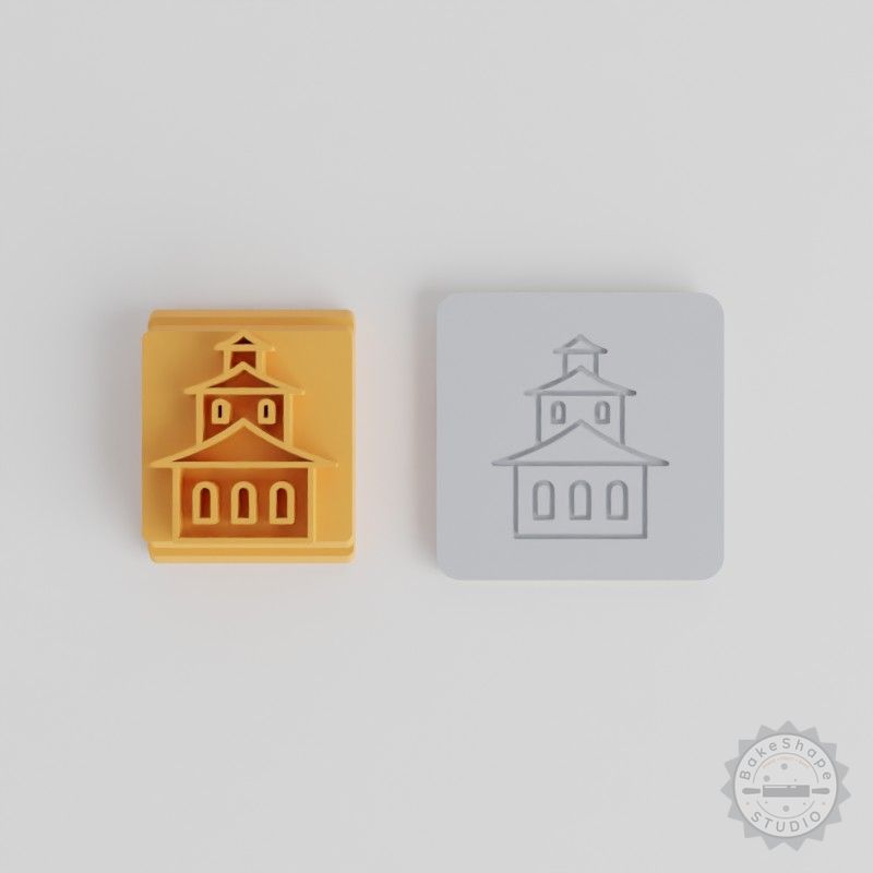 Temple Stamp Tile Set, 5 Sizes for Clay, Cookies, Fondant, Asian Zen Motif