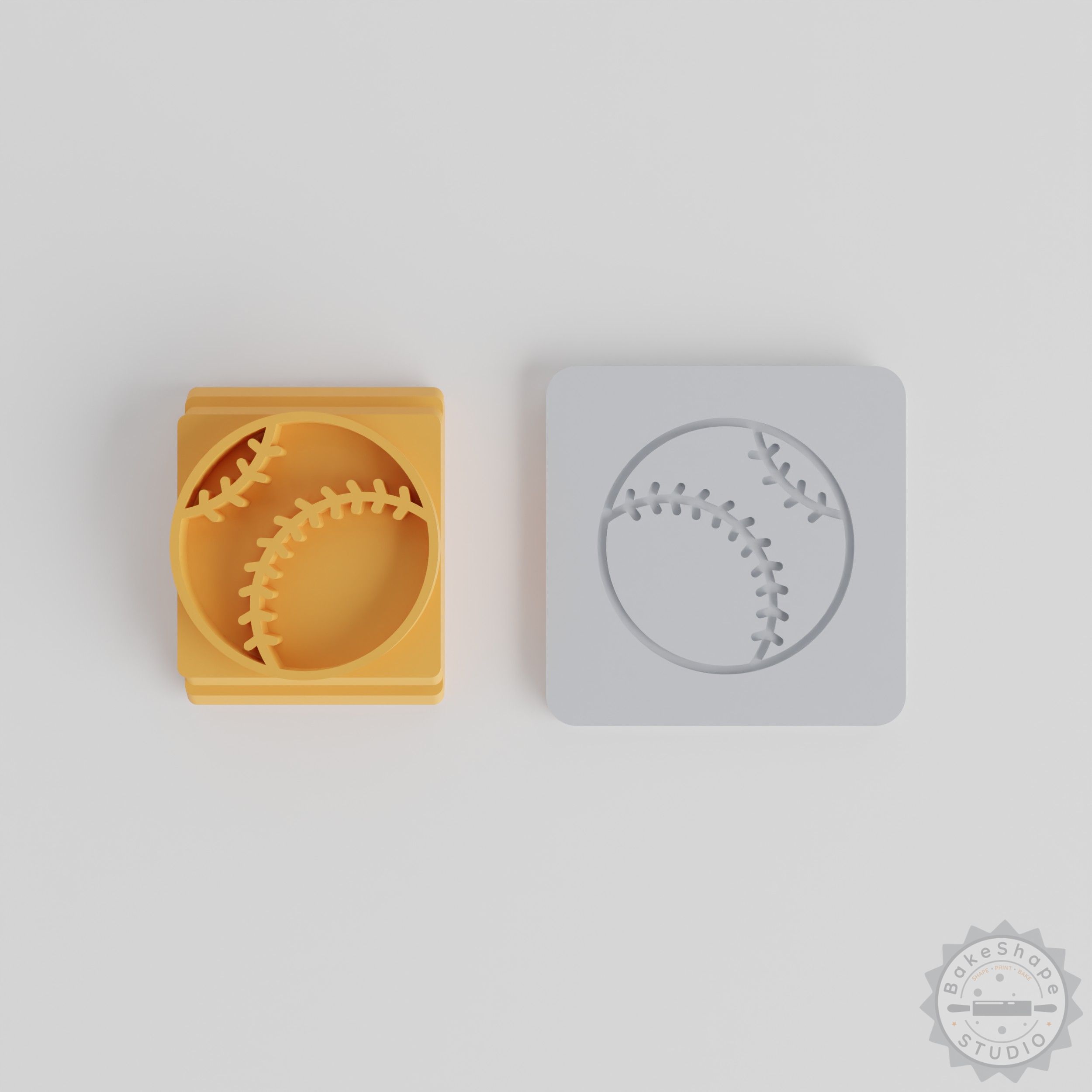 Baseball Stamp Tile Set, 5 Sizes for Clay, Cookies, Fondant, Perfect for Sports-themed Crafts