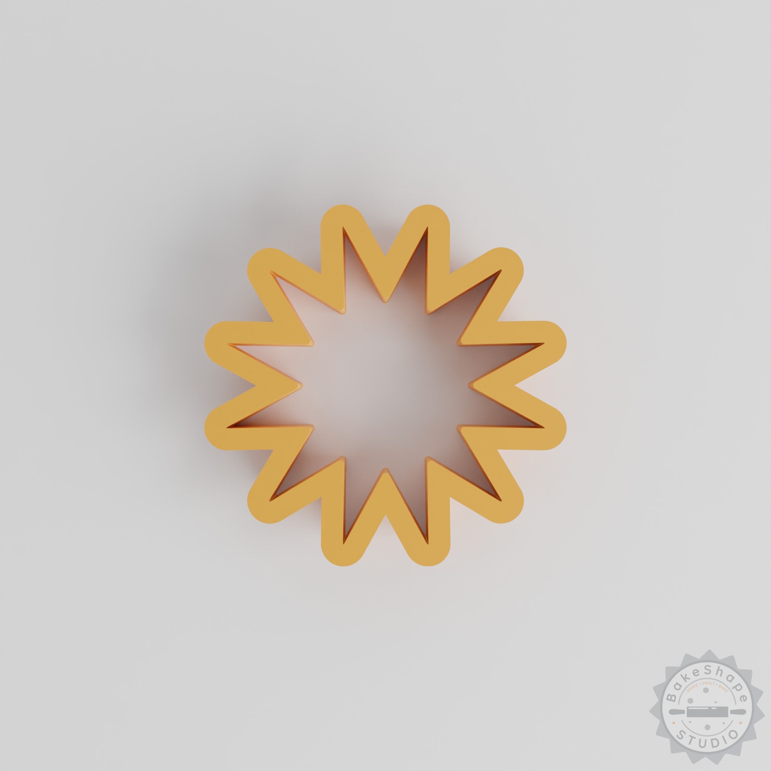 Star shape cutter set clay and craft stamps STL for 3D printing in multiple sizes