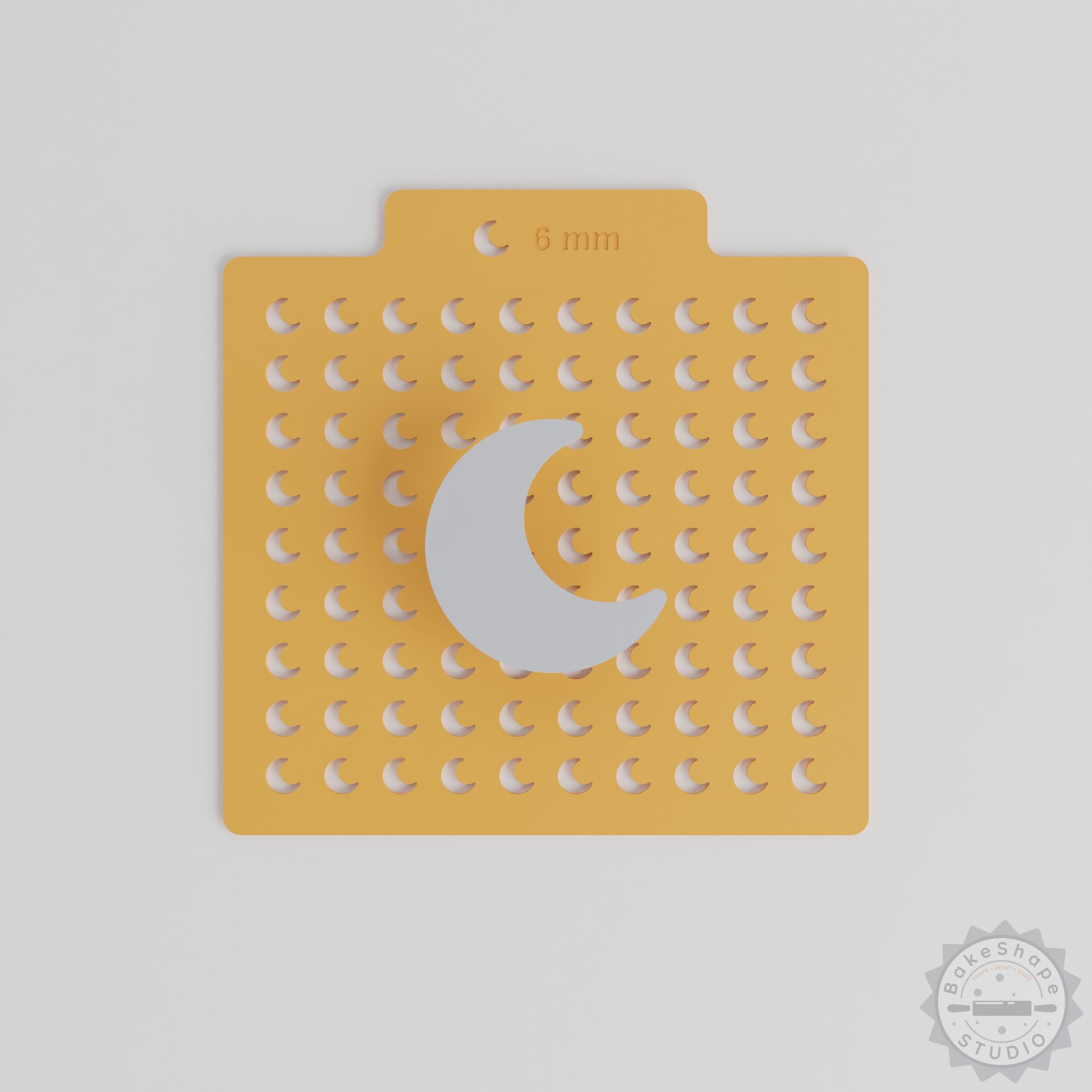 Crescent Sprinkle Stencil Set, Moon Shape, 5 Sizes, Compatible with Sprinkles & Edible Decor