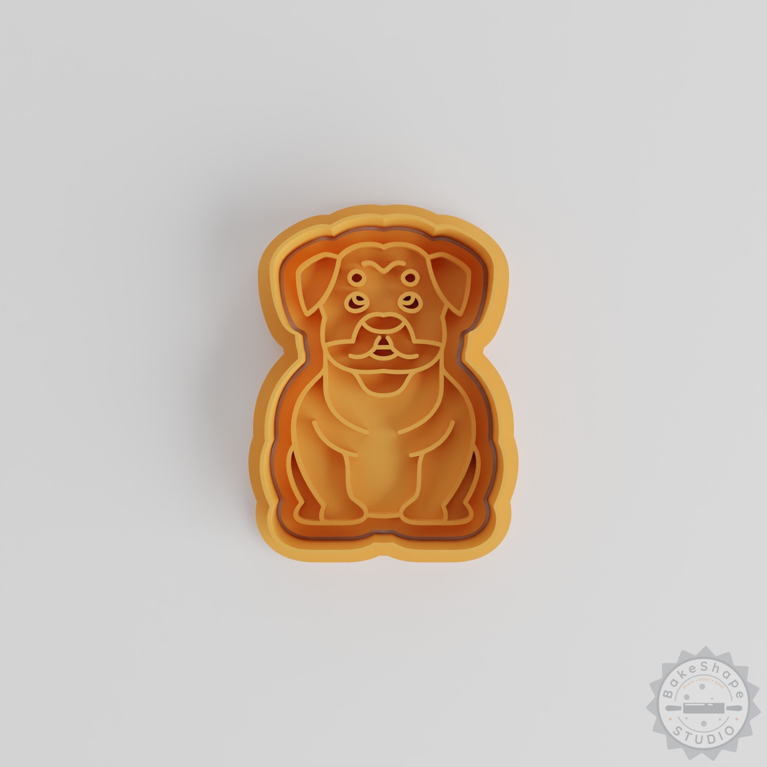 Rottweiler Dog Cookie Cutter and Stamp Set, 6-Piece Bundle for Cookies and Fondant, S/M/L Sizes
