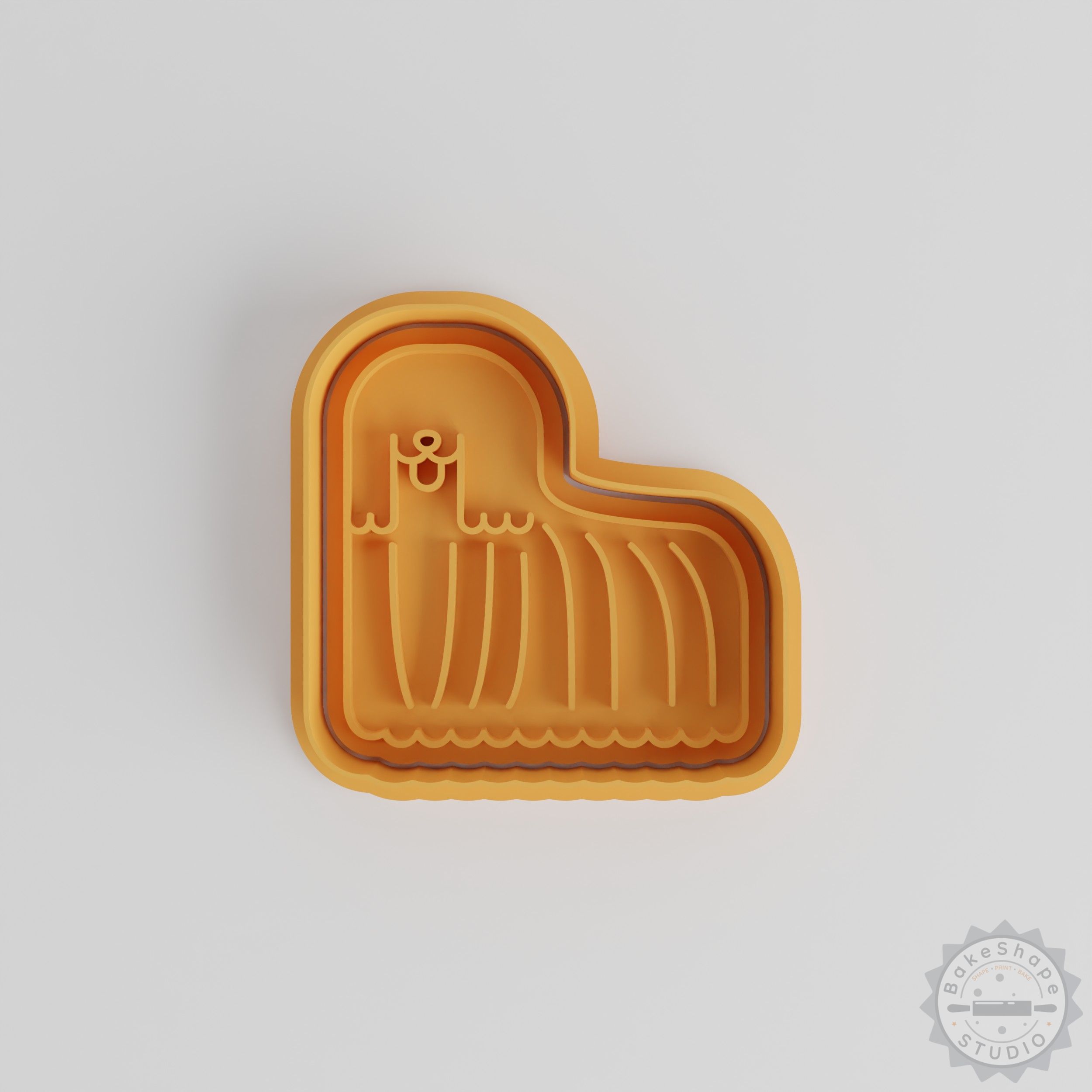 Dog Shape Cookie Cutter & Stamp Set, Komondor Design, 6-Piece, S/M/L, Perfect for Cookies & Fondant
