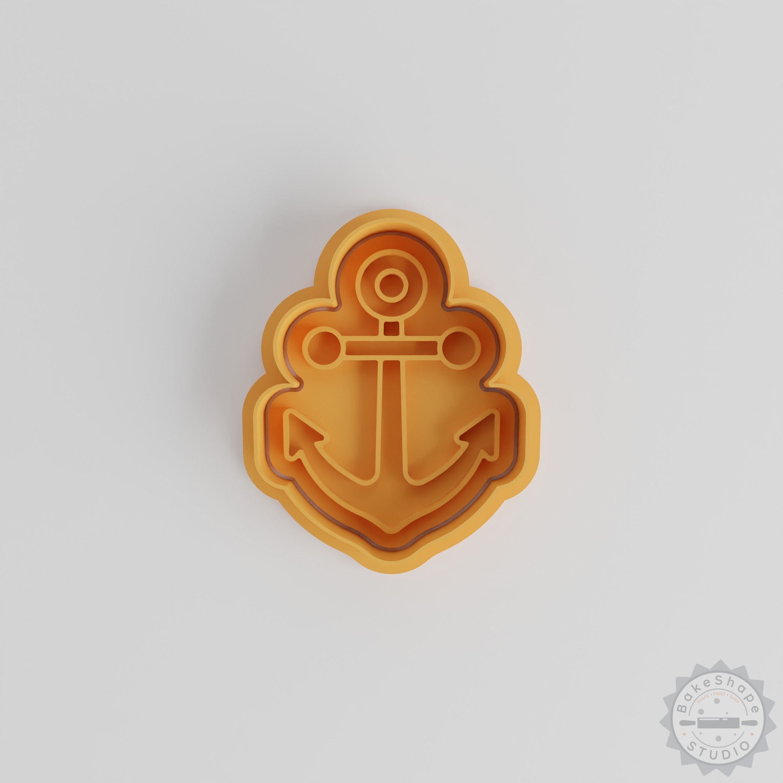 Anchor Cookie Cutter and Stamp Set, 6-Piece, Nautical Ocean Baking Tools for Cookies and Fondant
