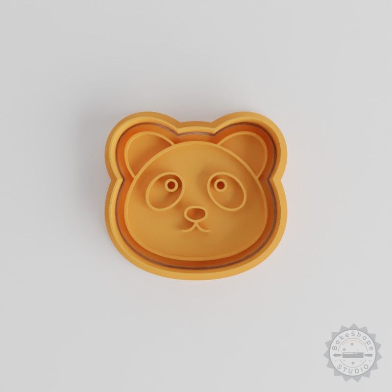 Panda Cookie Fondant Cutter Set, Wildlife Bear, 6-Piece, S/M/L Sizes