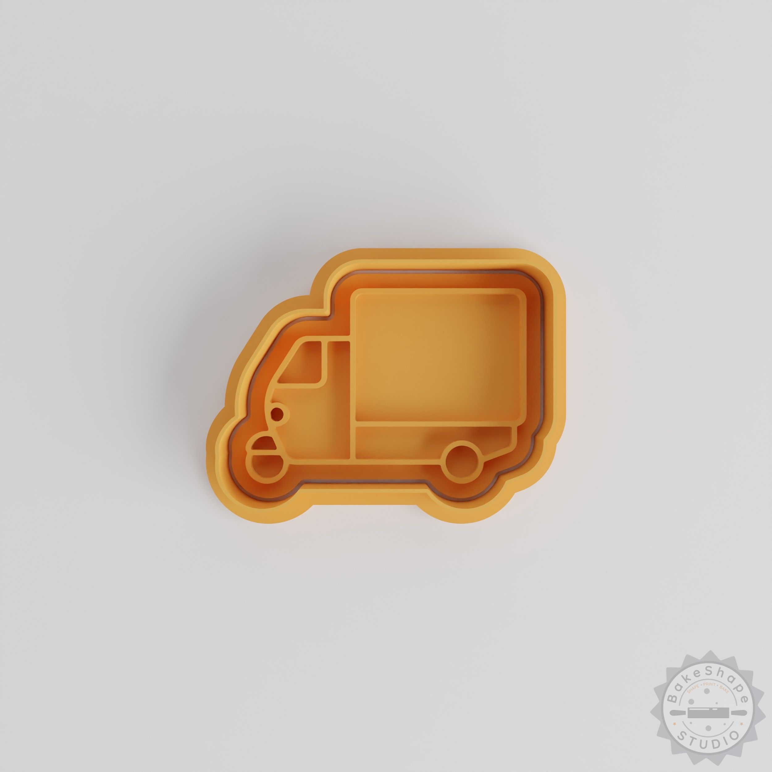 Tuk Tuk Shape Cutter & Stamp Set, 6-Piece Cookie & Fondant Tool, Transport Vehicle Design