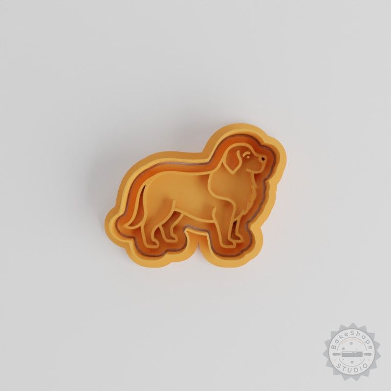 Bernese Mountain Dog Shape Cutter & Stamp Set, Perfect for Cookies & Fondant, Includes S/M/L Sizes