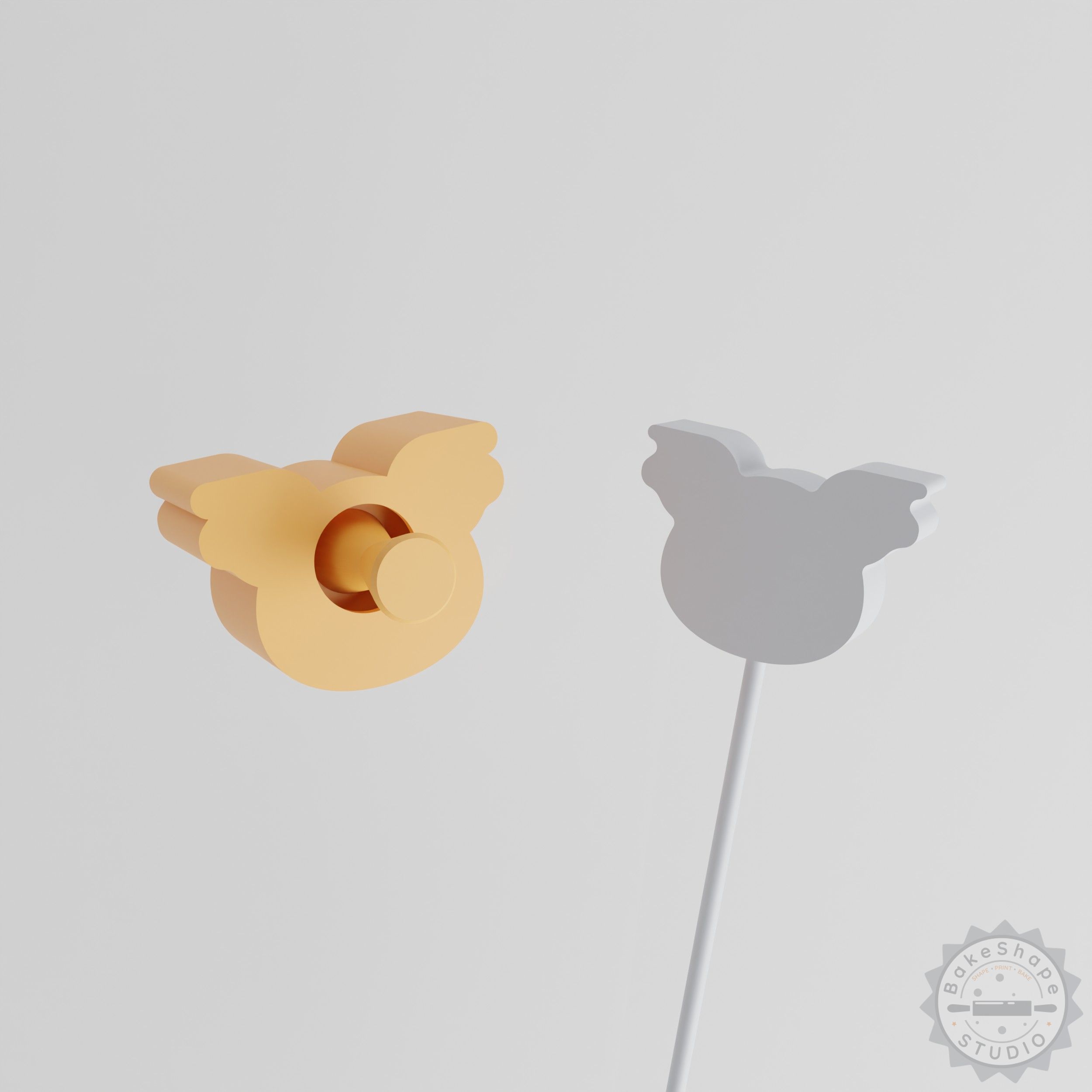 Koala Cake Pop Mold Set, Cute Australian Marsupial Design, 2-Piece Animal Baking Kit