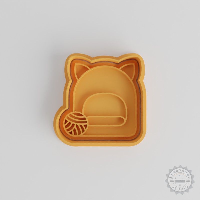 Cattery Shape Cutter & Stamp Set for Cookies & Fondant, 6-Piece Mold Kit, S/M/L Sizes