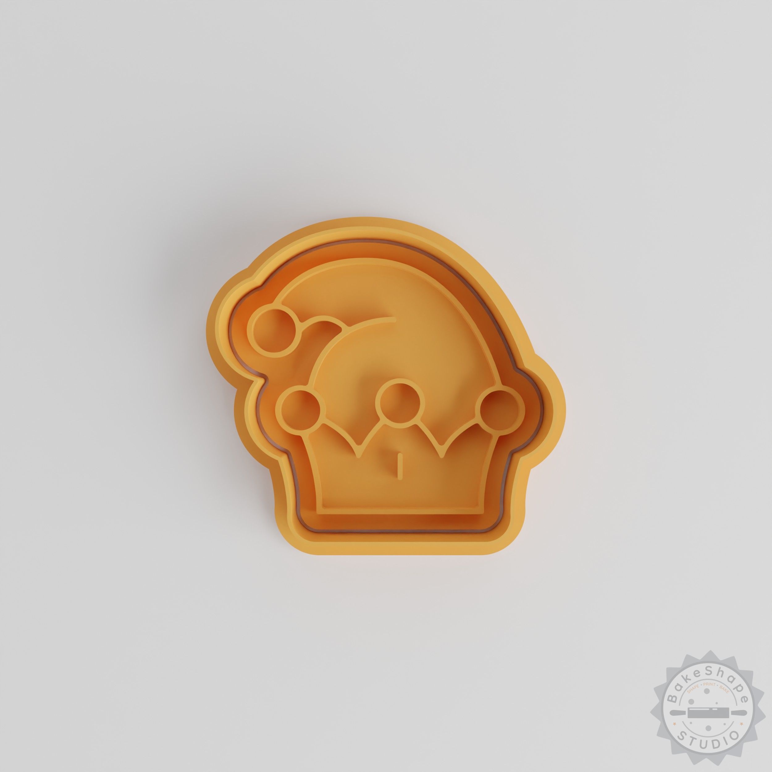 Jester Hat Cutter & Stamp Set, 6-Piece, Cookie & Fondant Shapes, S/M/L Sizes