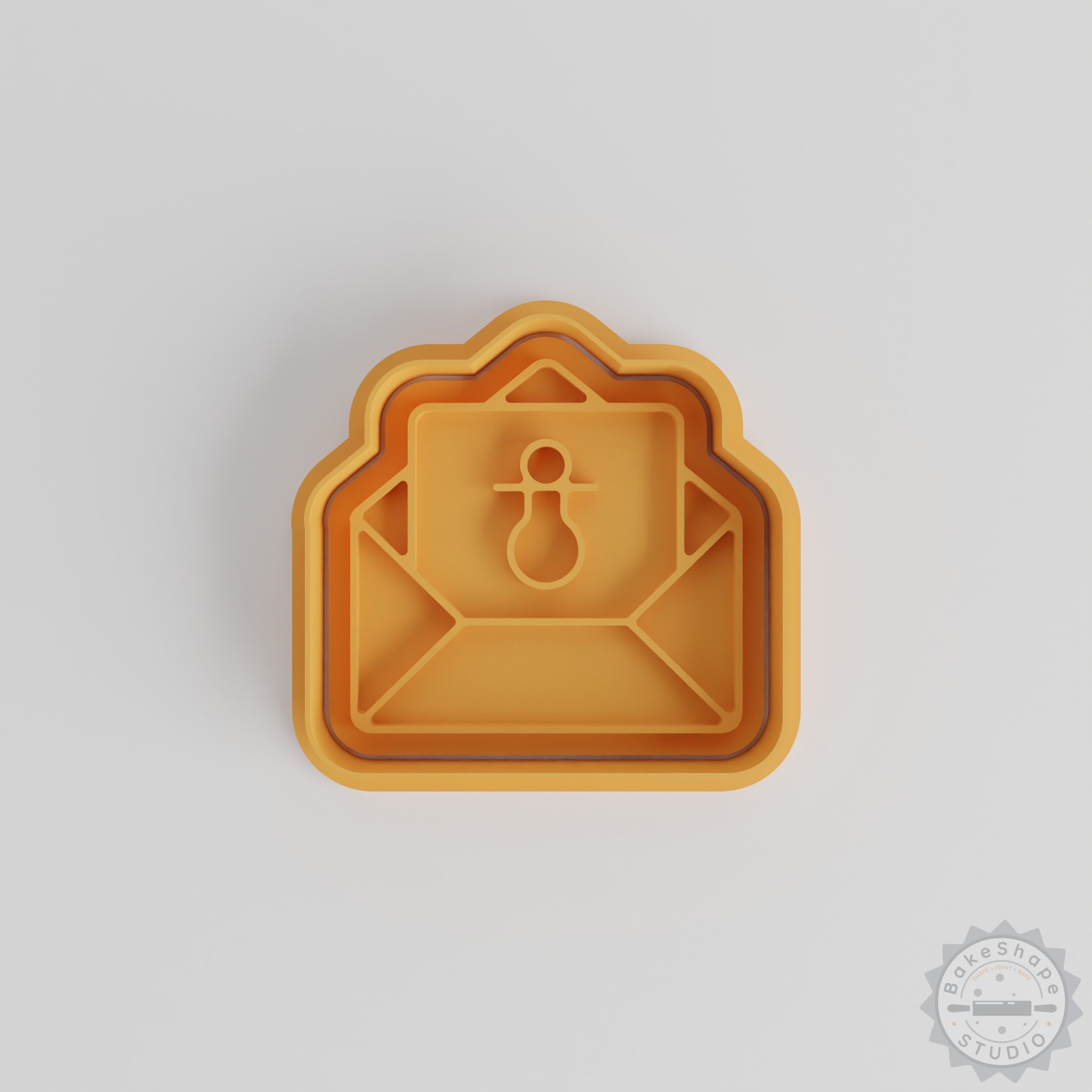 Newborn Celebration Cookie Cutter Stamp Set, 6 Pieces, Small/Medium/Large, Perfect for Baby Shower Desserts