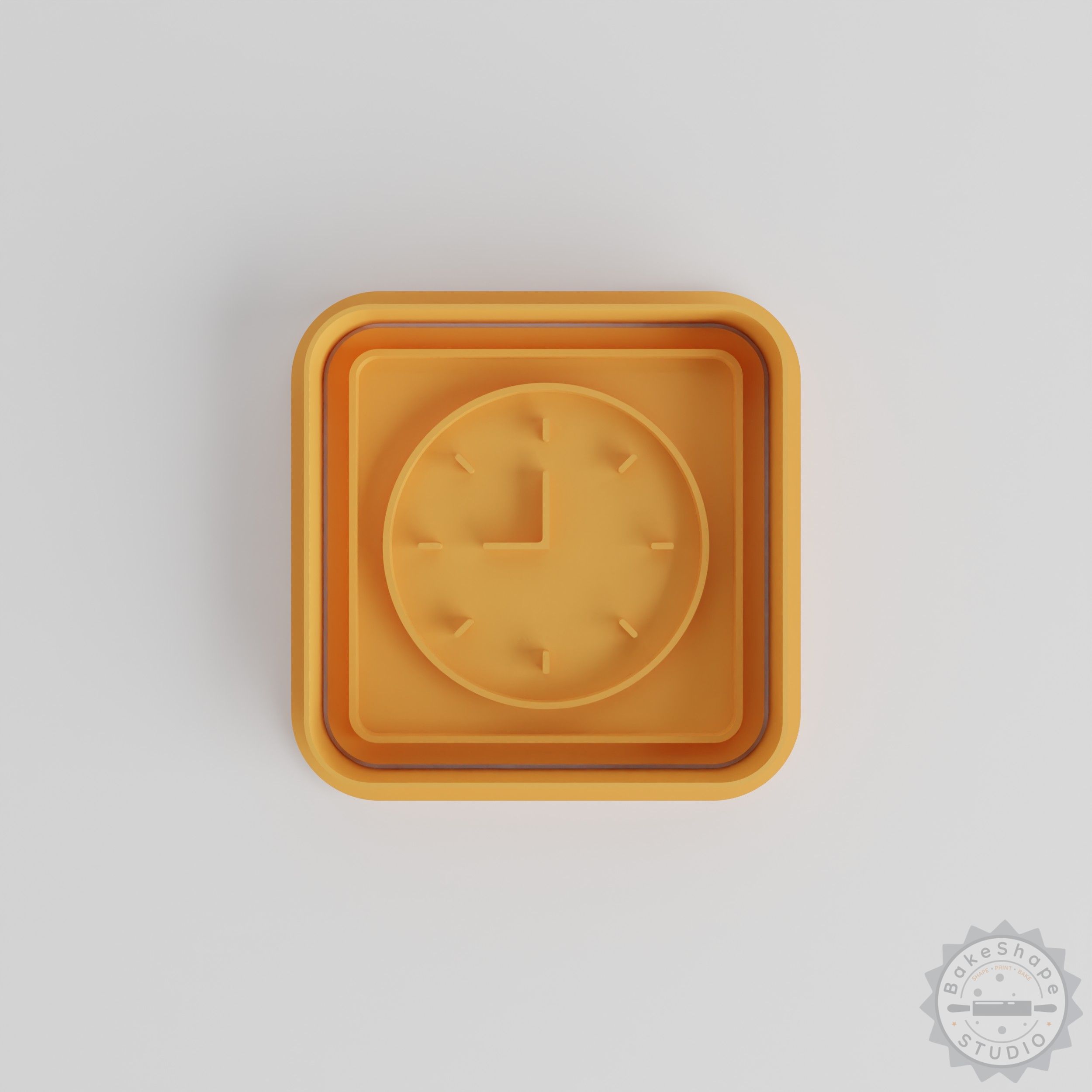 Clock Shape Cutter and Stamp Set, Perfect for Cookies and Fondant, 6 Pieces, S/M/L Sizes