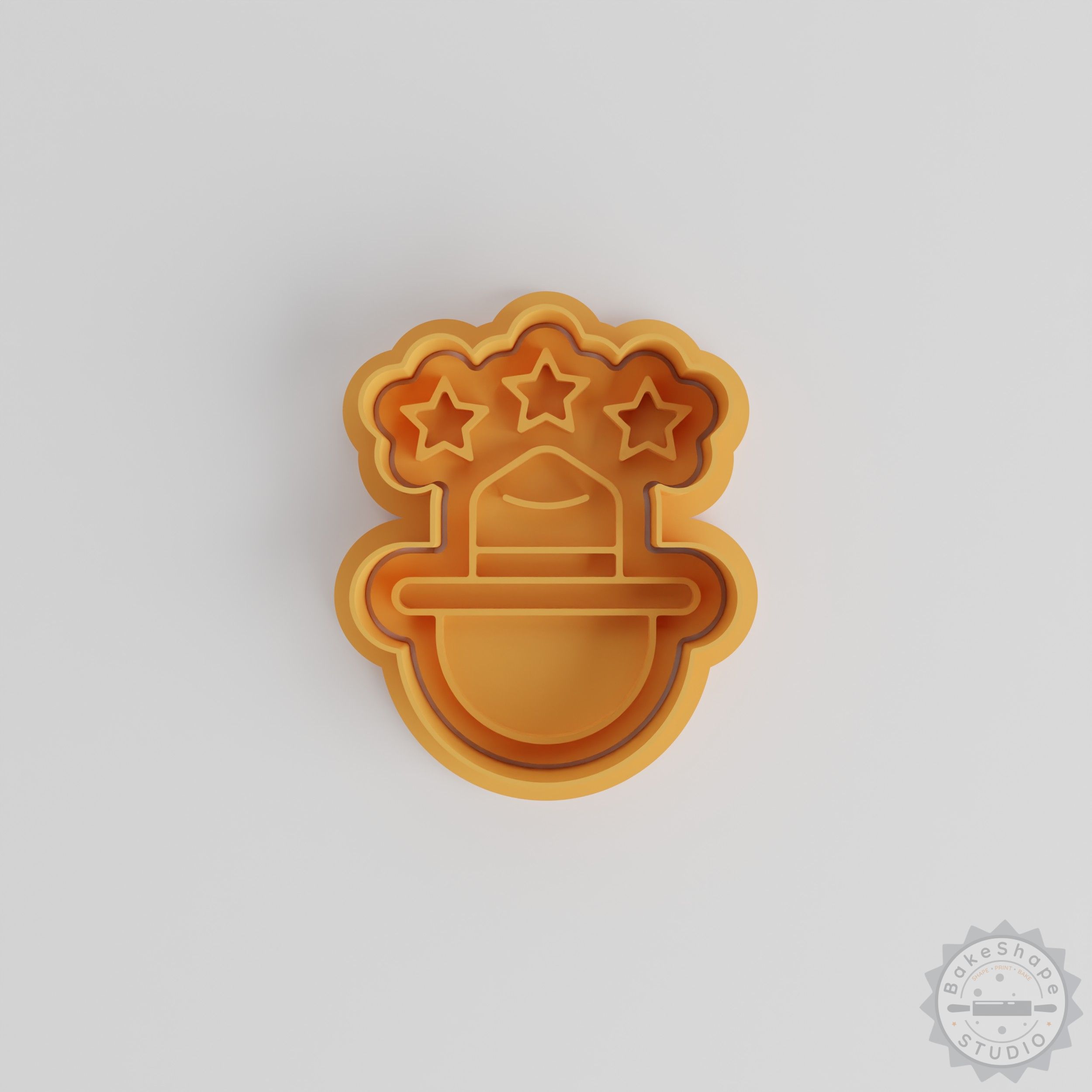 Hat Cookie Cutter & Stamp Set, Perfect for Cookies & Fondant, 6-Piece, Small/Medium/Large