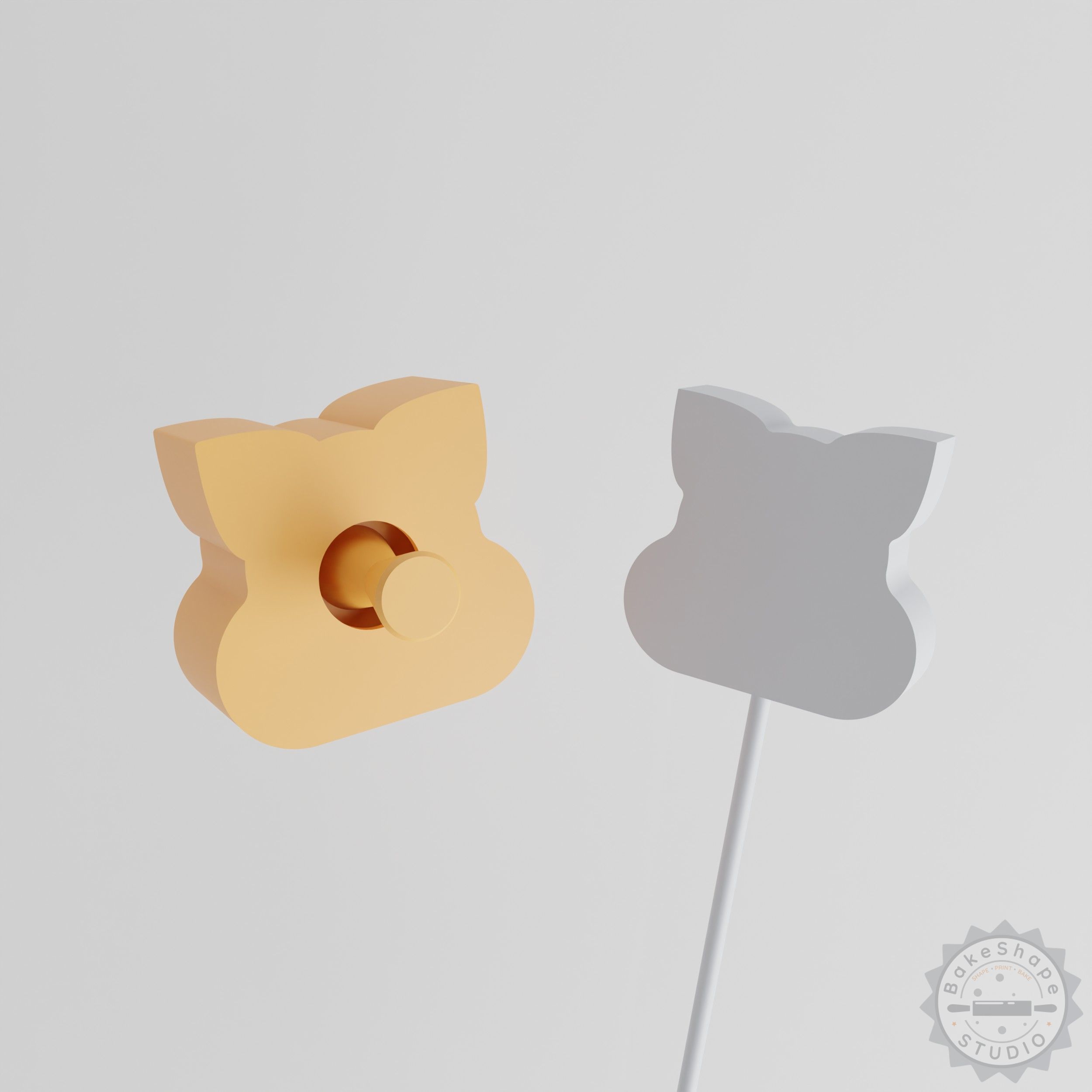 Wombat Cake Pop Mold 2-Piece Set, Cute Marsupial Design for Baking