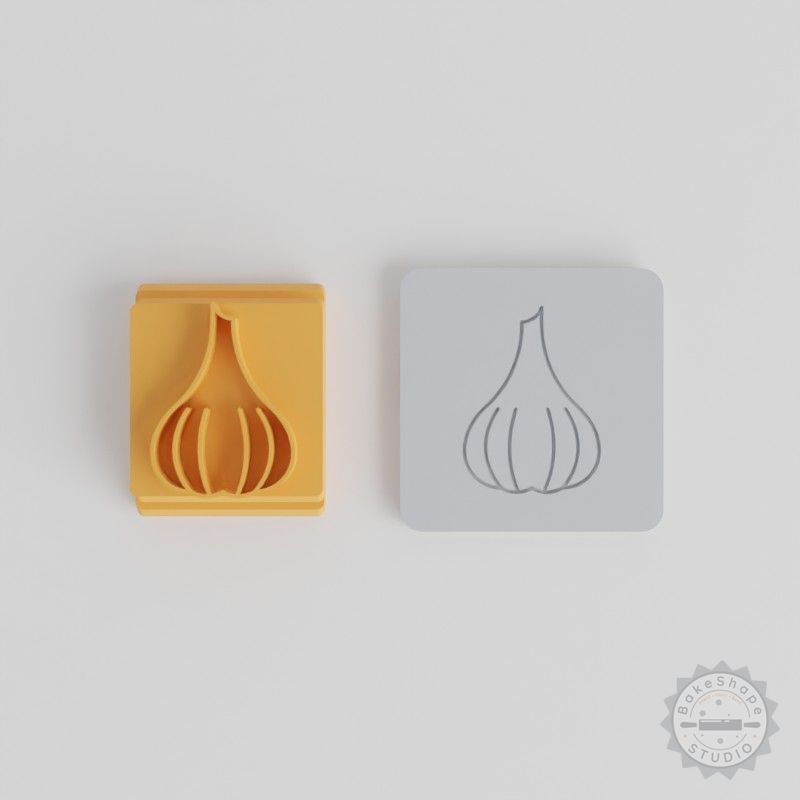 Garlic Stamp Tile Set, 5 Motif Sizes for Clay, Cookies, Fondant, Soft Materials