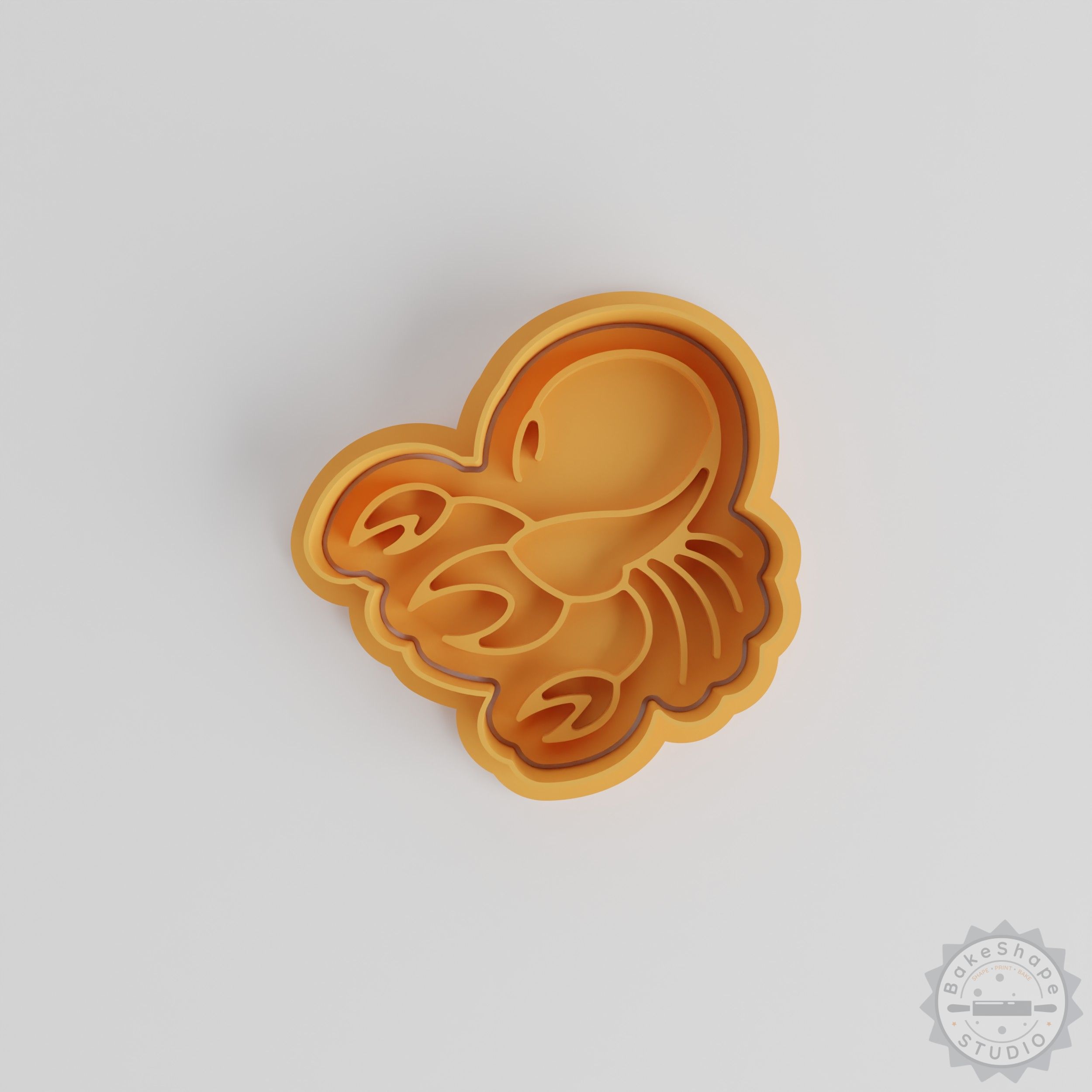 Scorpio Shape Cutter and Stamp Set, 6-Piece Zodiac Design for Cookies, Fondant, Astrology-Themed Baking Tool