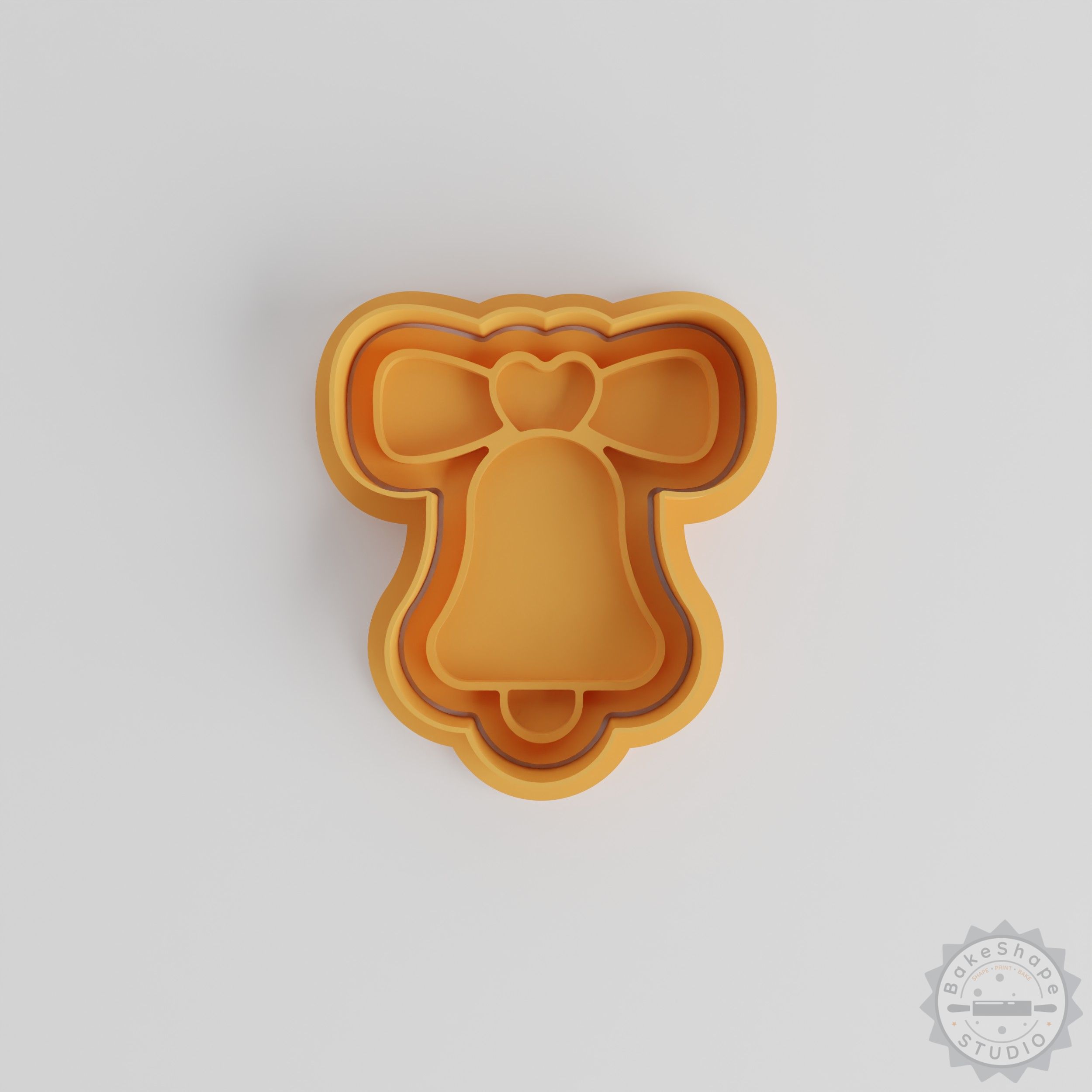 Church Bell Cookie Cutter Set, Shape Cutter and Stamp, Perfect for Cookies or Fondant, 6-Piece Size Variety