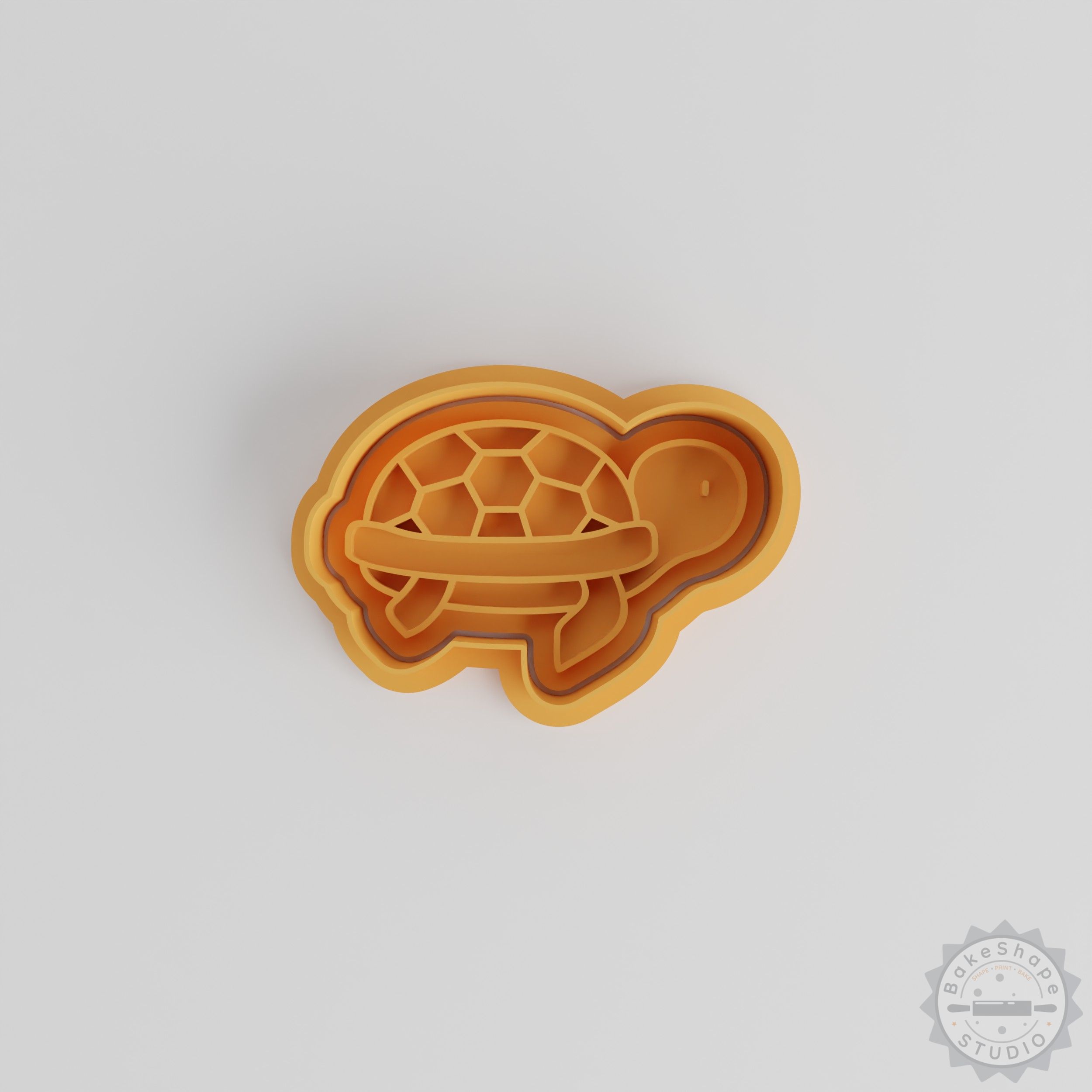 Turtle Cookie Cutter & Stamp Set, 6 Piece, S/M/L Sizes, Perfect for Cookies & Fondant