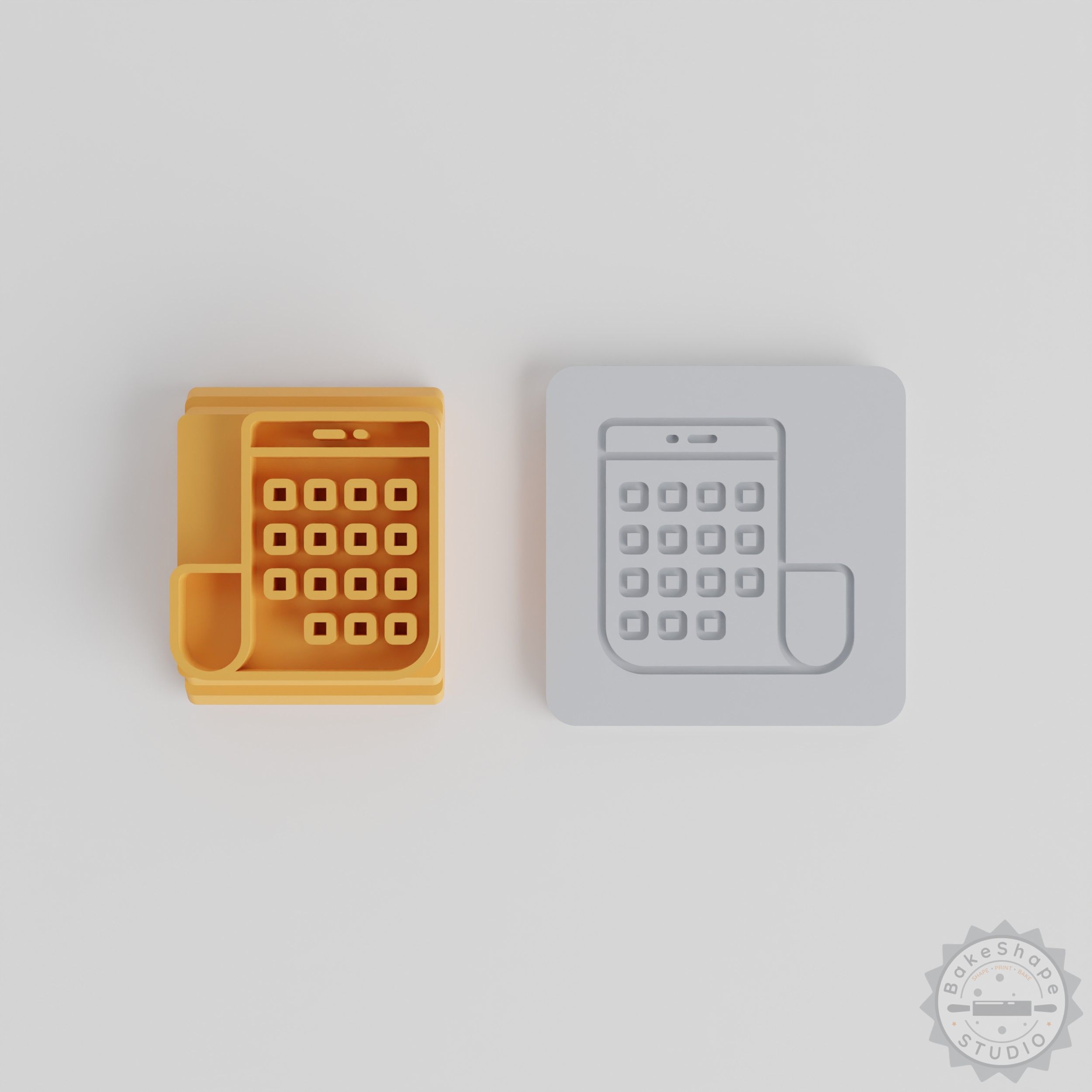 Bendable Smart Phone with Flexible Design, Set of 5 Multi-Size Motif Stamps