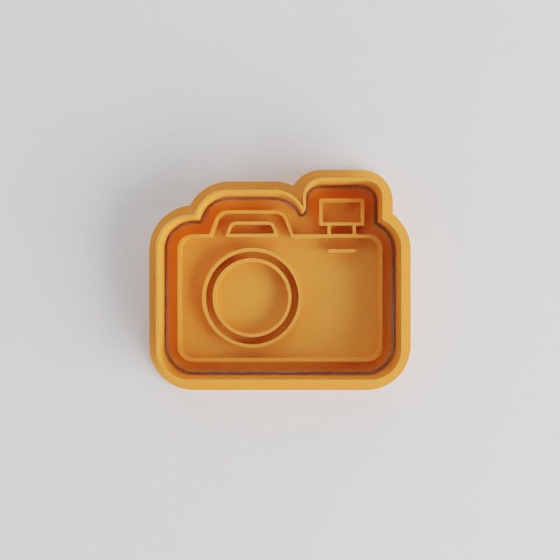 Camera Theme Cookie Cutter and Stamp Set, 6-Piece, S/M/L, Perfect for Cookies and Fondant