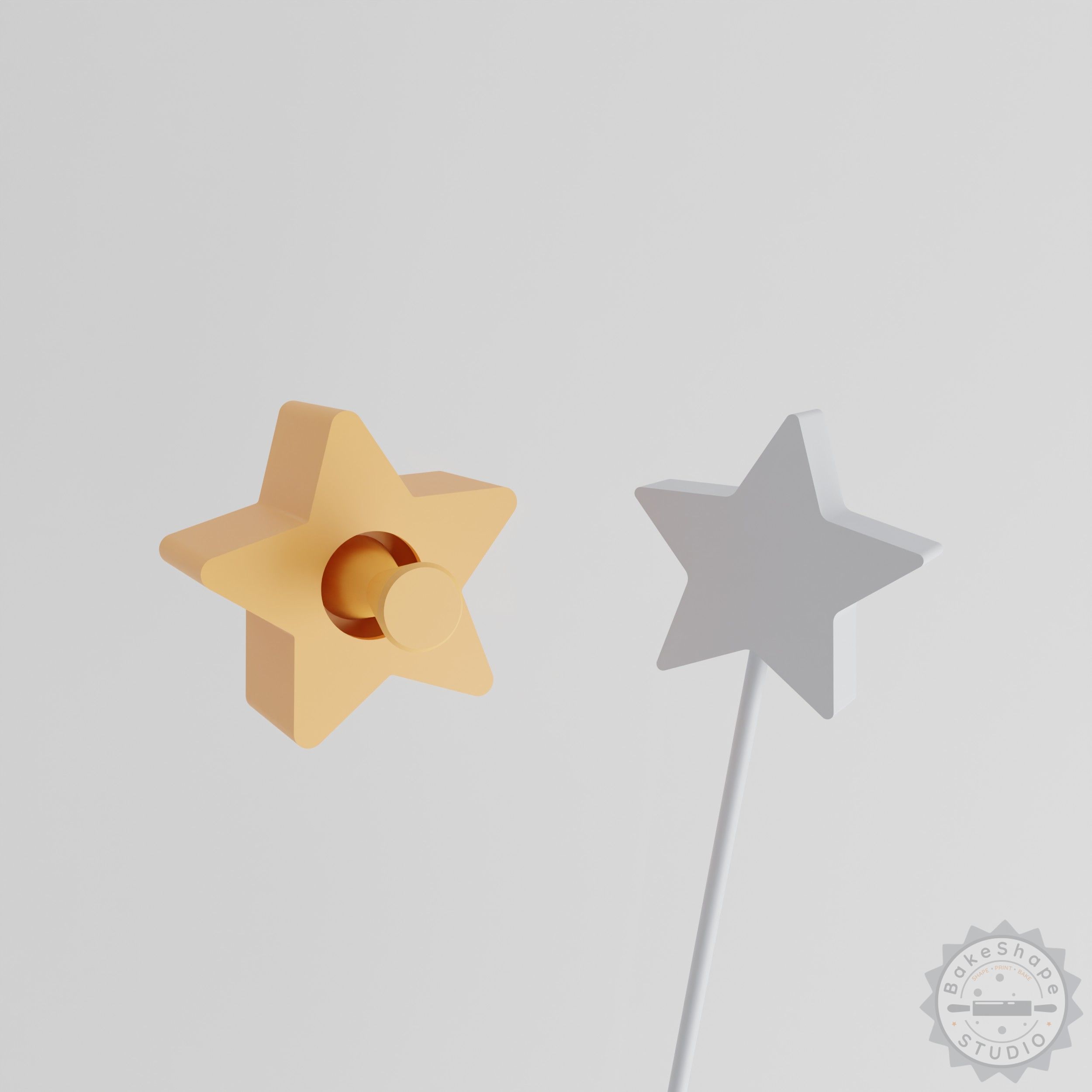 Star Cake Pop Mold, 2-Piece Celestial Star Symbol Baking Set