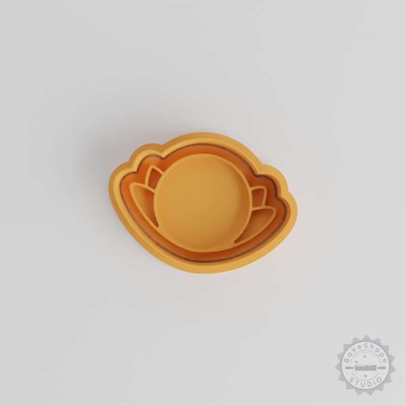Pushya Nakshatra Vedic Astrology Cookie Cutter Stamp Set, 6 Pieces, S/M/L Sizes