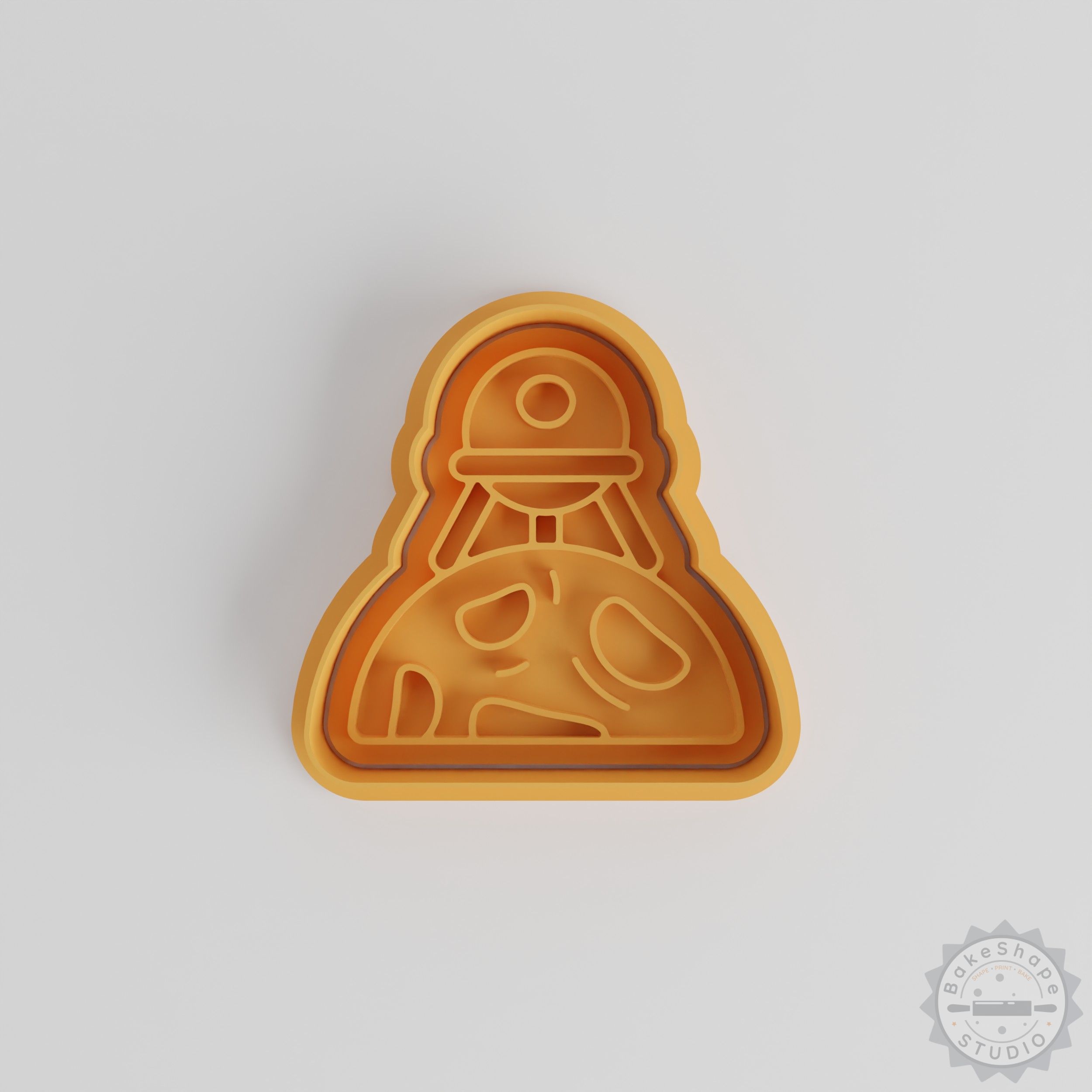Moon Landing Cookie Cutter Stamp Set, Perfect for Baking, Space Themed, 6 Pieces, S/M/L Sizes