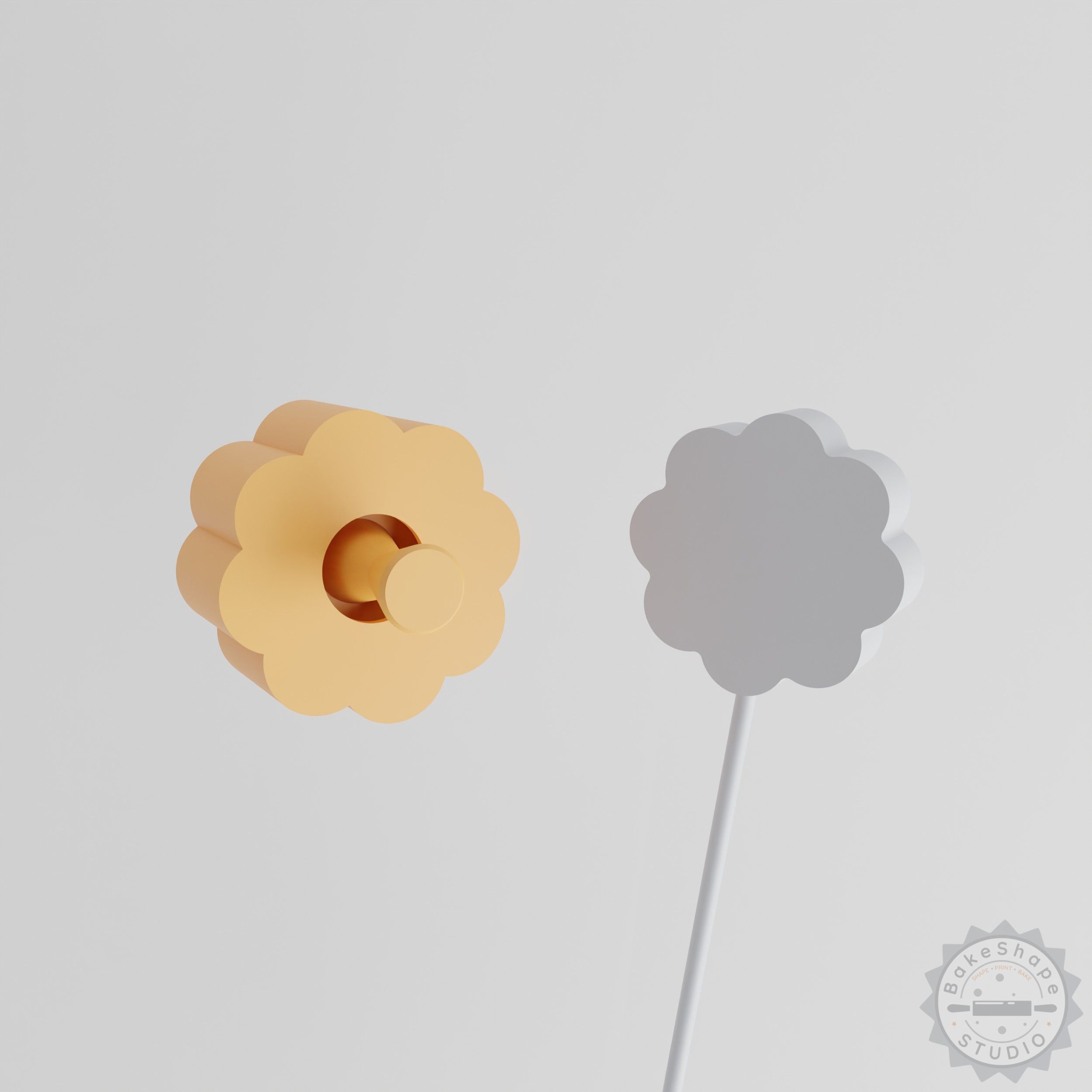 Sunflower Cake Pop Mold, 2-Piece Set, Gardening Blossom Flower Design
