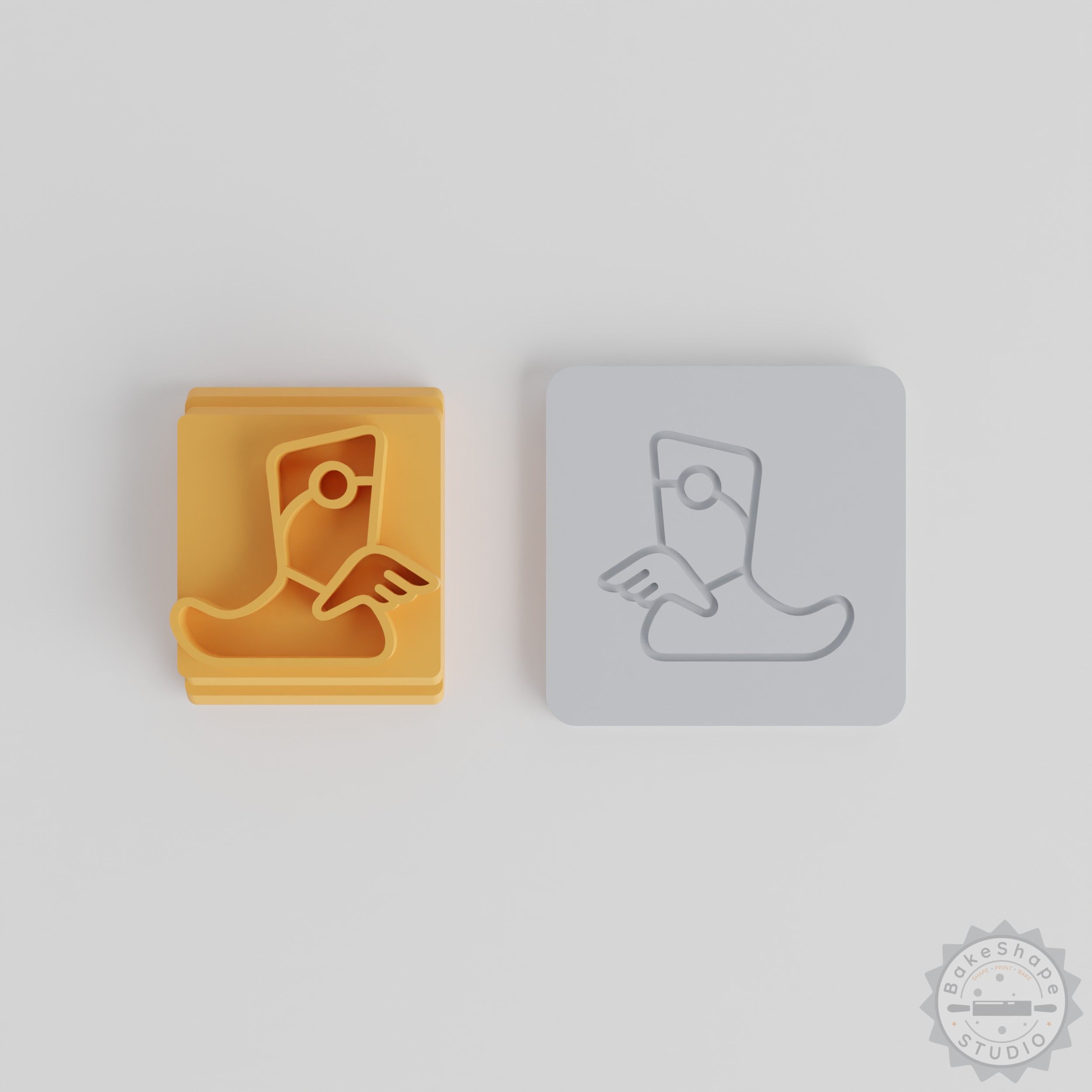 Magic Boot Stamp Set for Clay and Cookie Designs, 5 Sizes, Fantasy and Fairy-Tale Motif