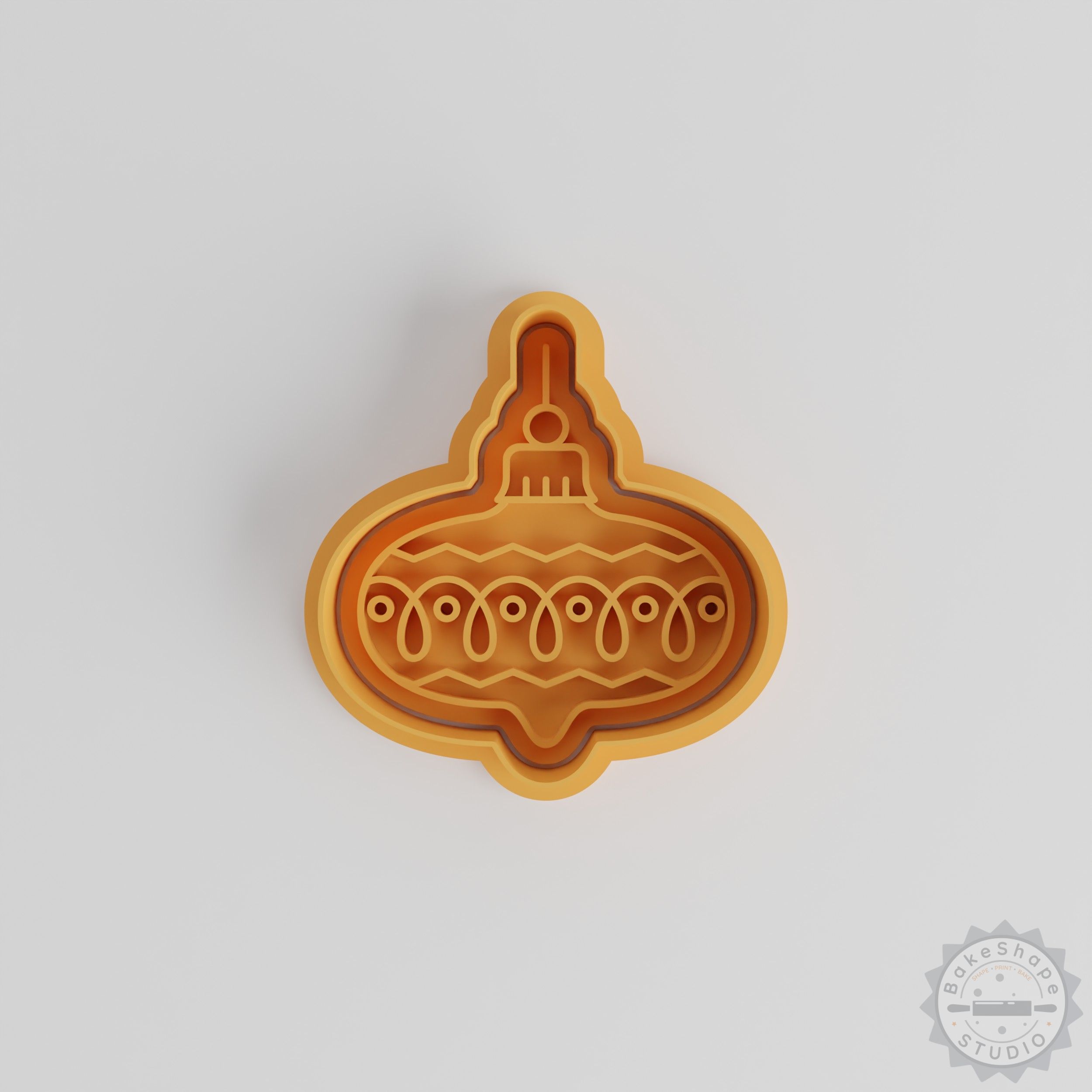 Christmas Bubble Shape Cutter & Stamp Set, Cookie & Fondant Tool, 6 Pieces, S/M/L Sizes