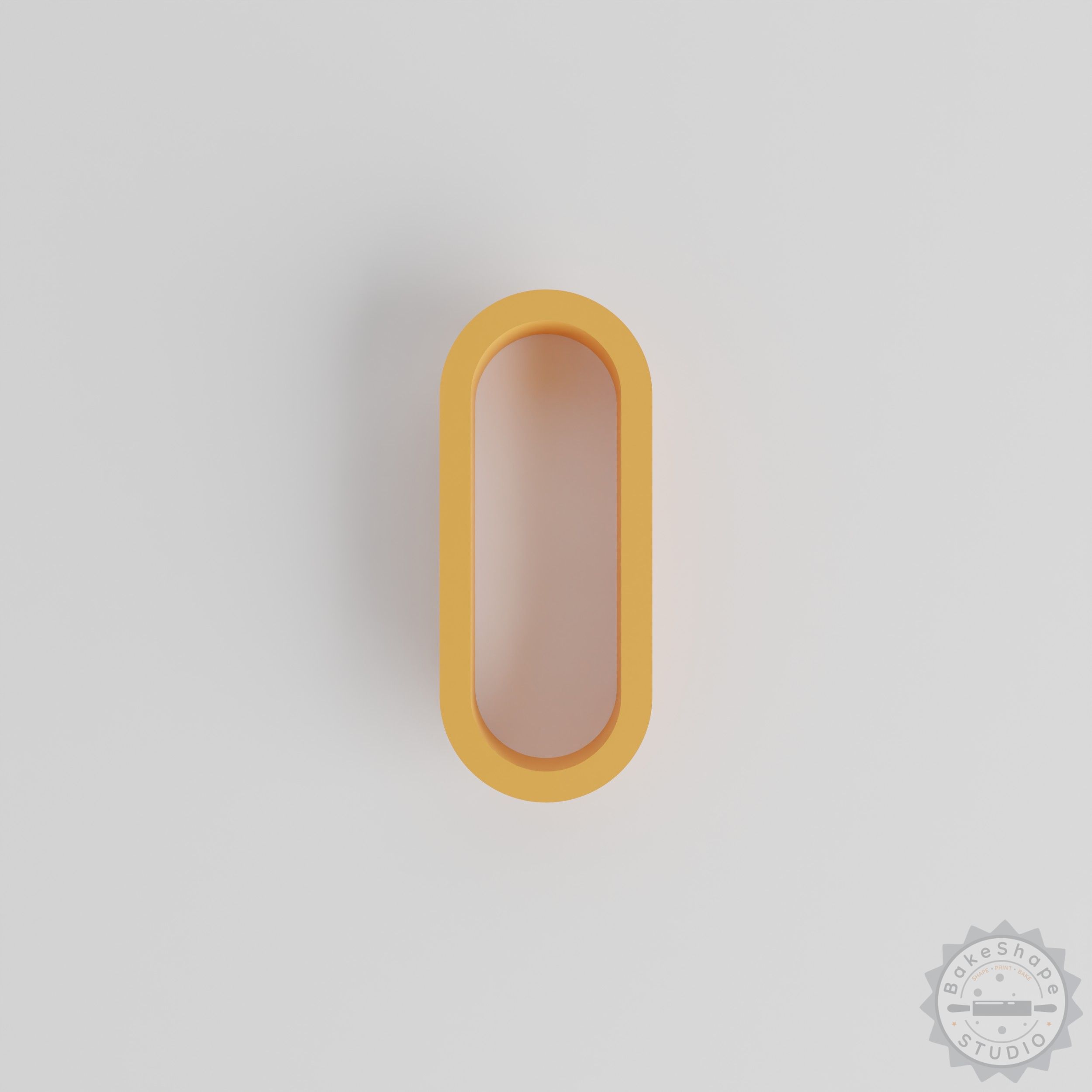 Oval shape cutter set STL for 3D printing featuring 18 sizes for cookies, fondant, and clay crafting