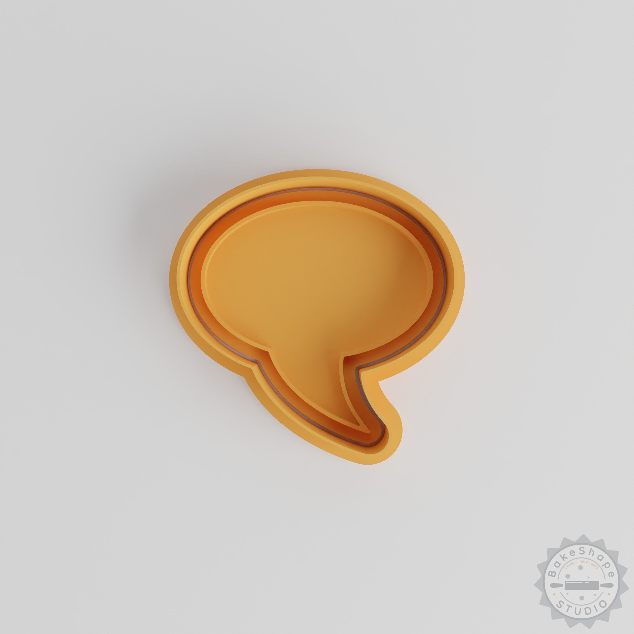 Speech Bubble Cookie Cutter and Stamp Set, 6 Pieces, Includes 3 Sizes, Perfect for Baking and Decorating