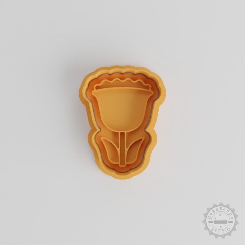 Thistle Cookie Cutter and Stamp Set, 6-Piece, S/M/L Sizes, Perfect for Floral Fondant and Garden-Themed Designs
