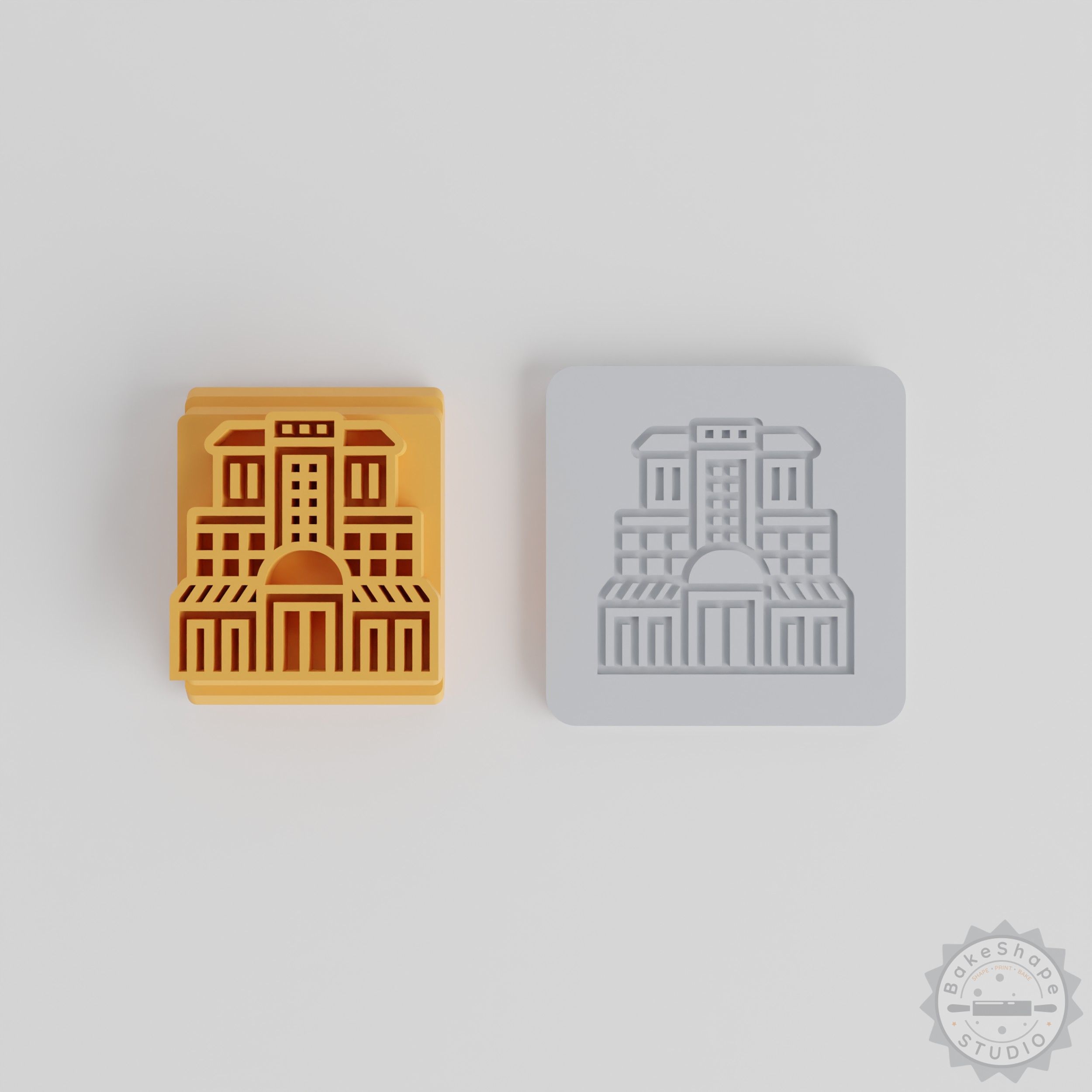 Stamp Tile Set, 5 Pieces, Multiple Sizes, Perfect for Clay, Cookies, Fondant, Architecture Motifs