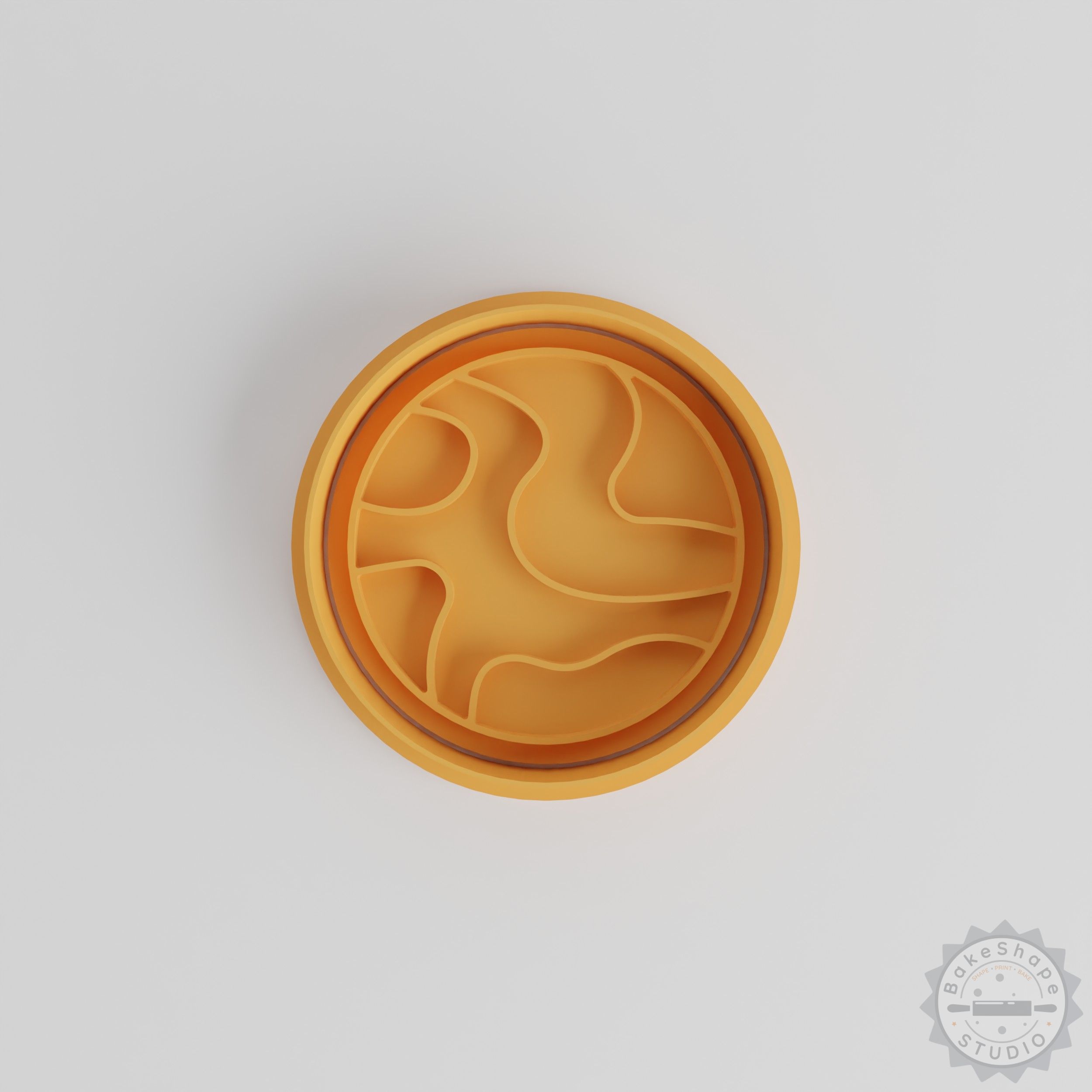 Wavey Planet Cookie and Fondant Cutter Stamp Set, 6-Piece, S/M/L, Space Theme Bakery Tools