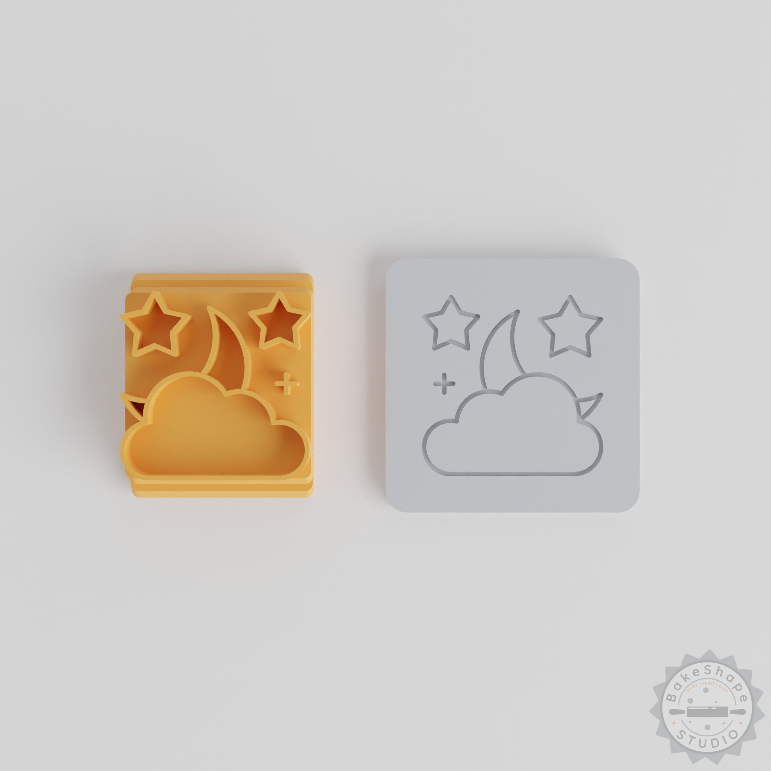 Halloween Night Stamp Tile Set, 5 Motif Sizes for Clay, Cookies, Fondant Crafting