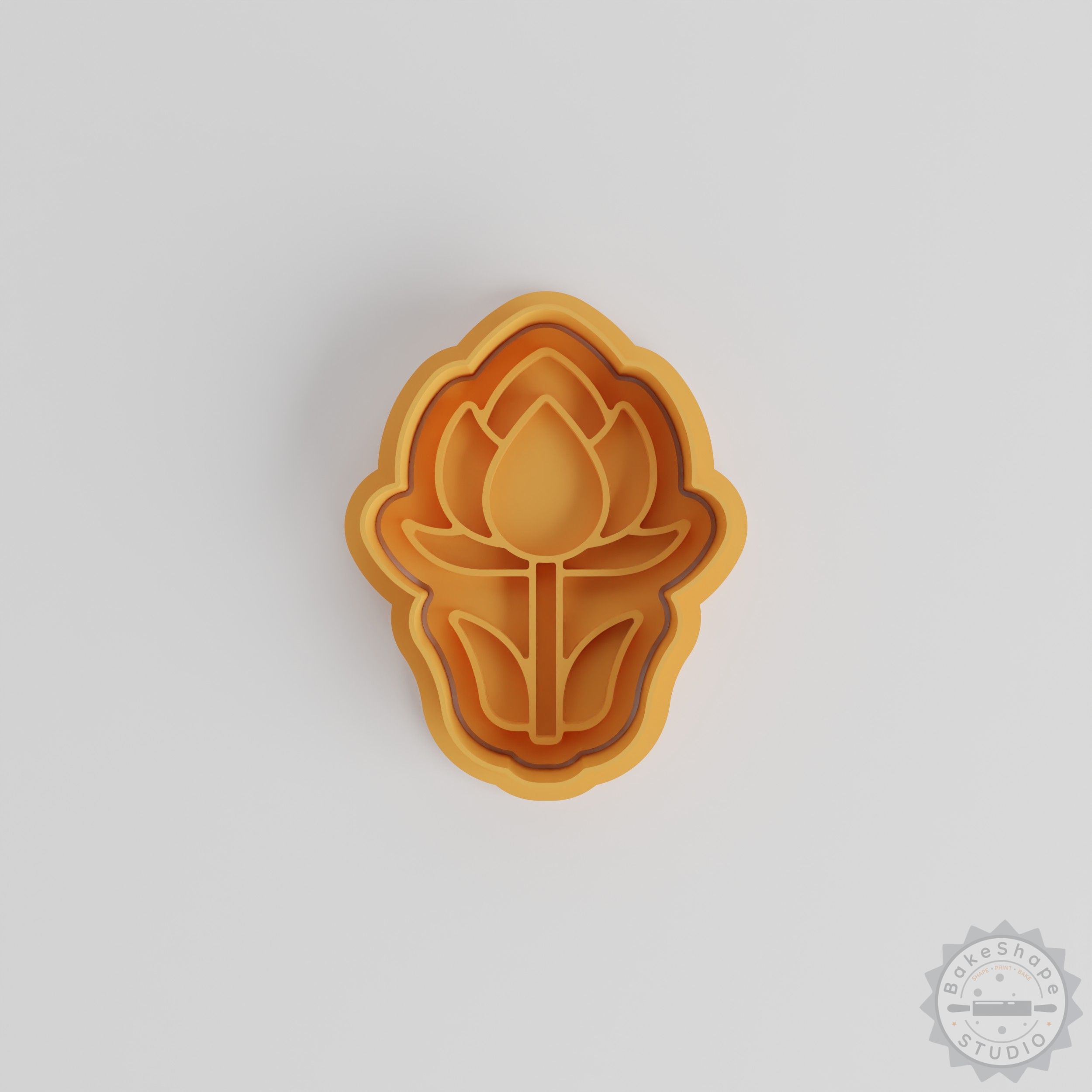 Lotus Shape Cutter and Stamp Set, Perfect for Cookies and Fondant, Includes S/M/L Sizes, 6-Piece Floral Blossom Design