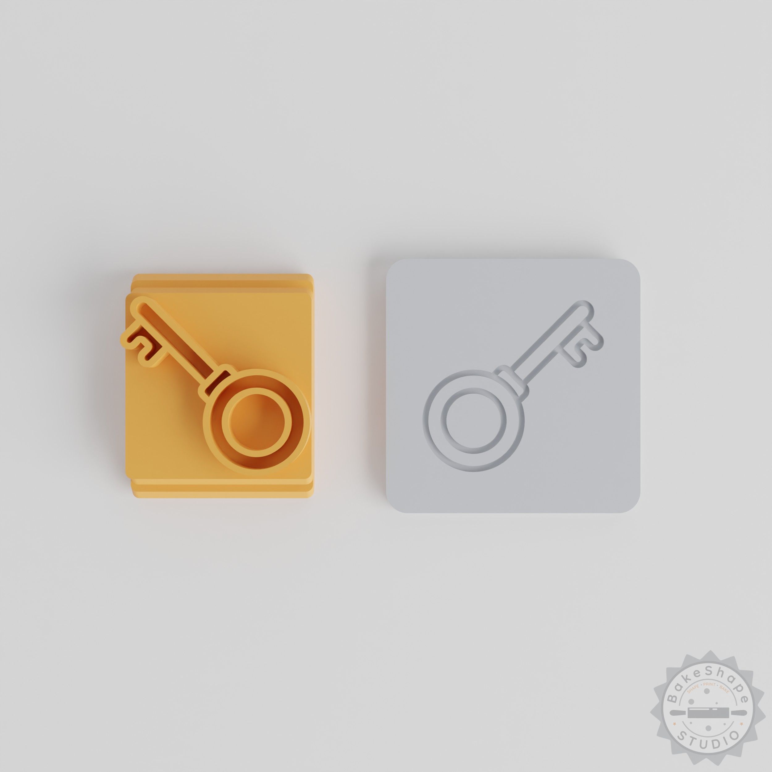 Key Stamp Tile Set, 5 Sizes for Clay Cookies Fondant, Lock Pick Unlock Charm Security