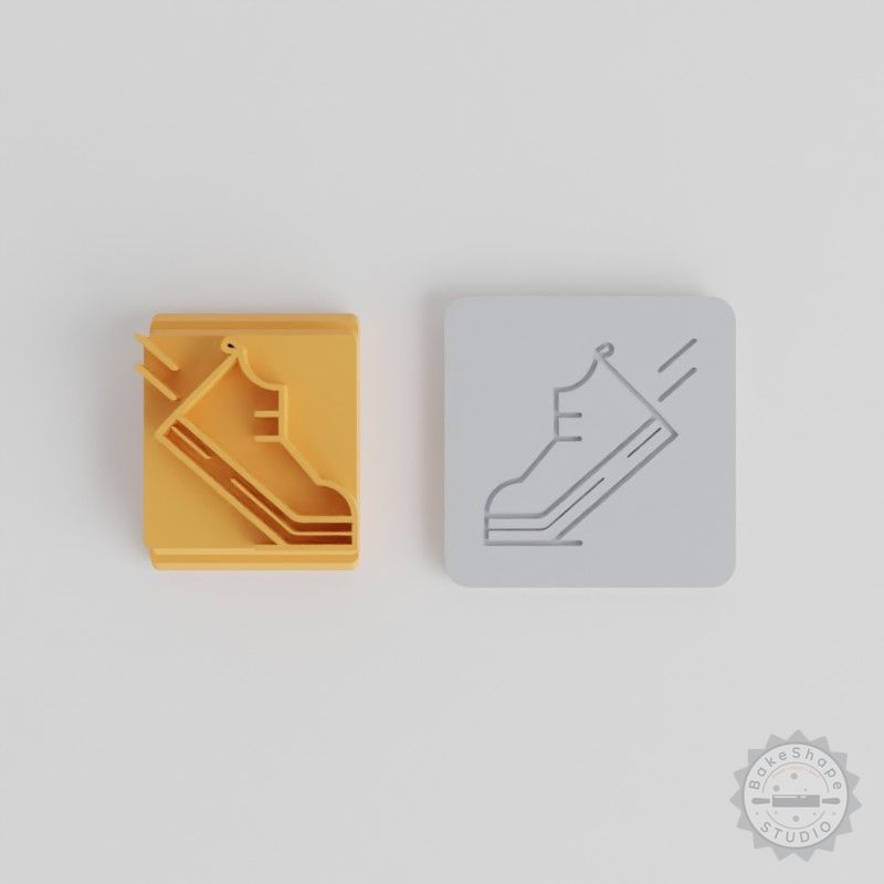 Shoe Stamp Tile Set for Clay, Cookies, Fondant - 5 Designs & Sizes 20-40mm