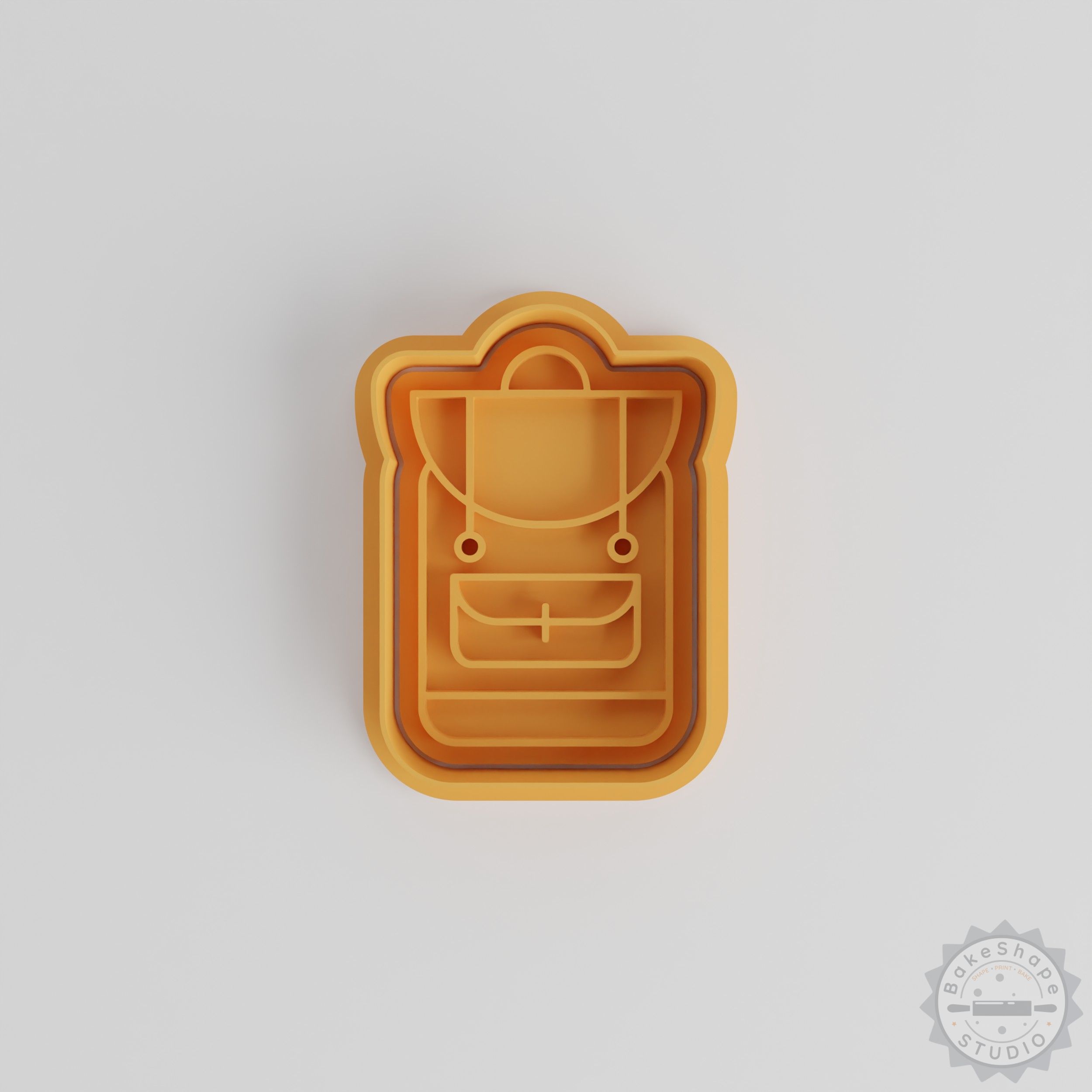 Backpack Cookie Cutter and Stamp Set, 6-Piece Pack, S/M/L Sizes for Baking and Fondant