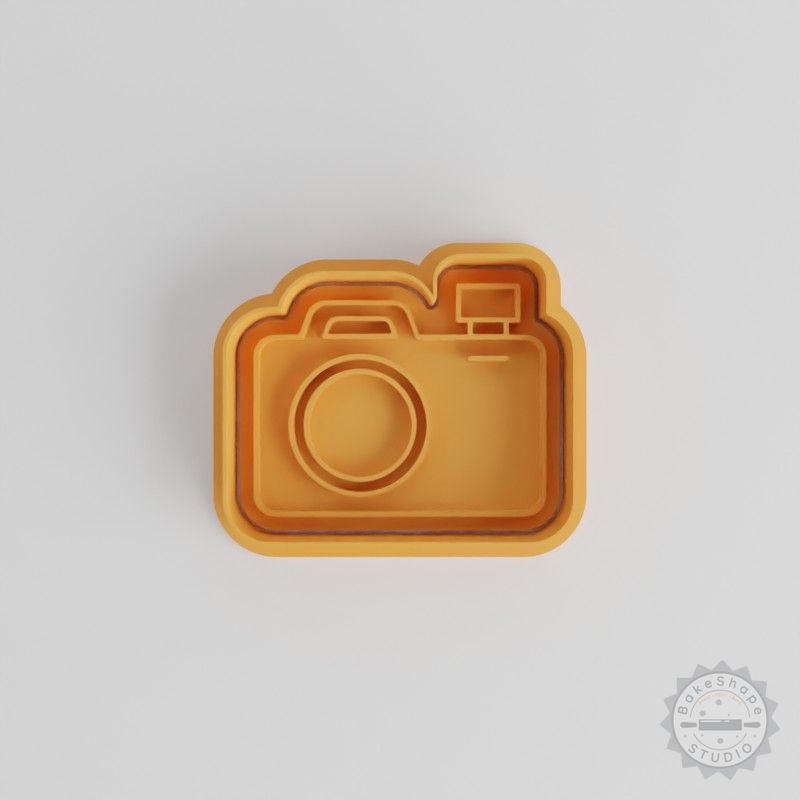 Camera Theme Cookie Cutter and Stamp Set, 6-Piece, S/M/L, Perfect for Cookies and Fondant