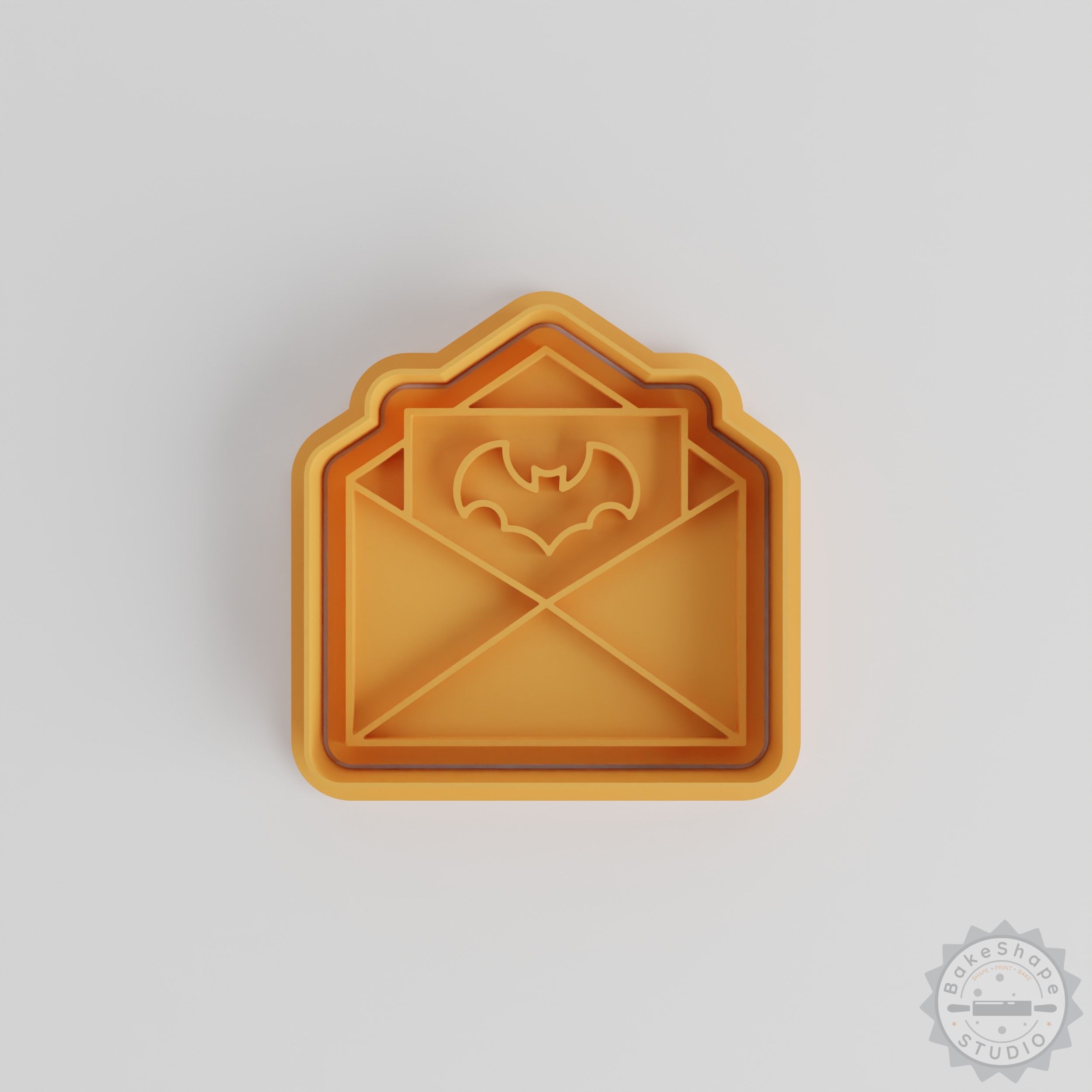 Halloween Invitation Shape Cutter & Stamp Set, Perfect for Cookies & Fondant, 6 Pieces, S/M/L Sizes