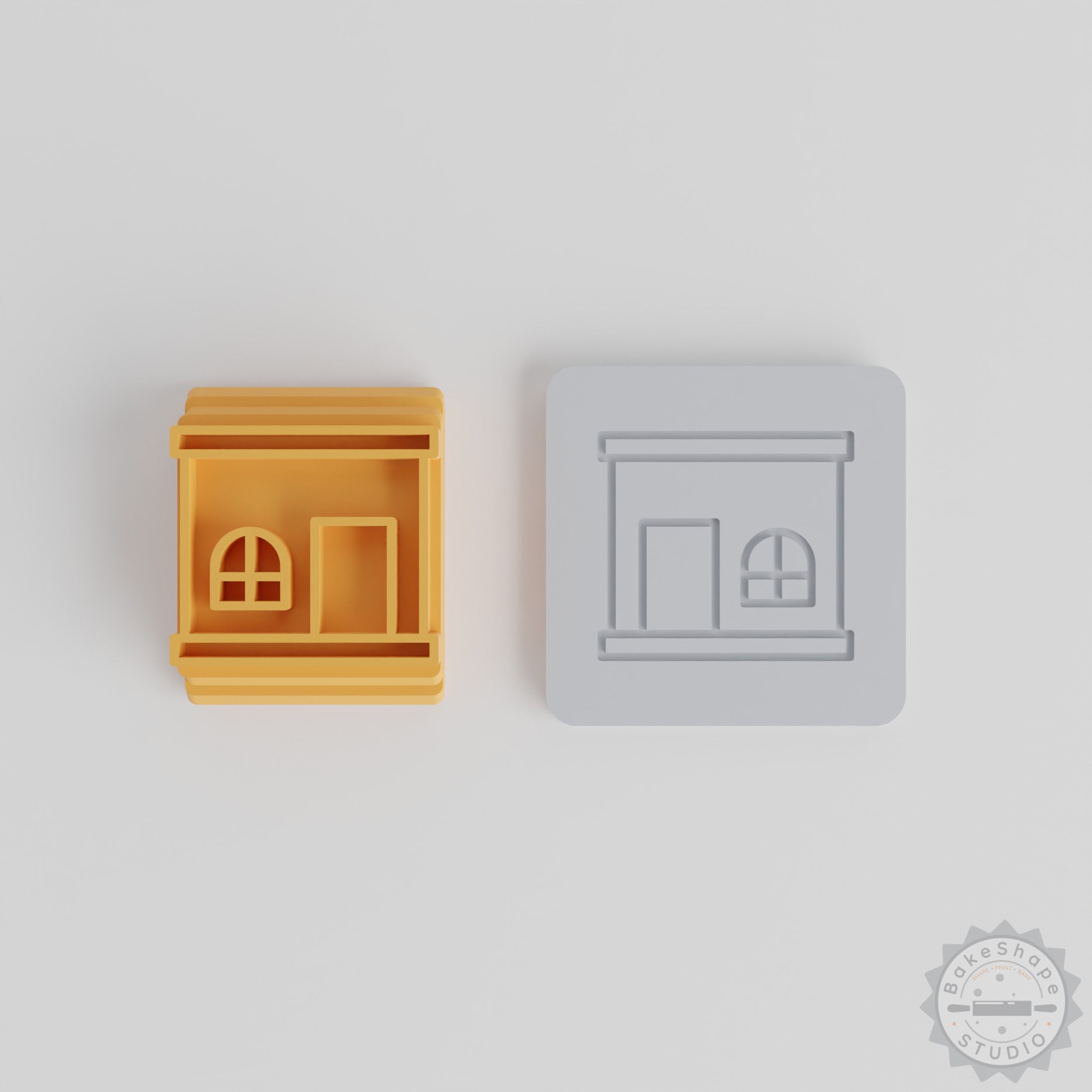 House Stamp Tile Set, 5 Motif Sizes, Perfect for Clay, Cookies, Fondant