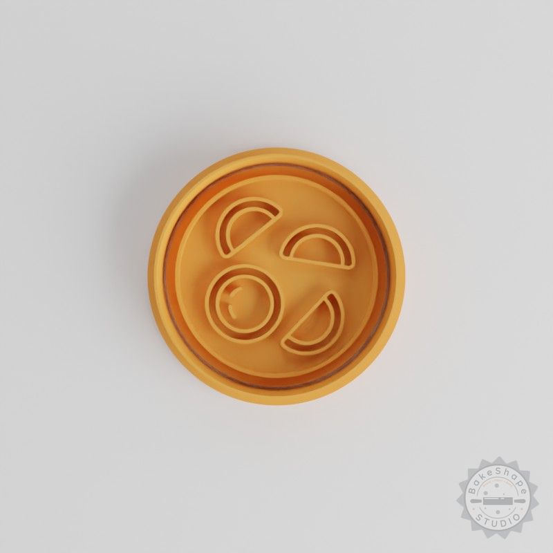 Yum Cha Cookie Cutter and Stamp Set, 6-Piece S/M/L for Dumplings, Fondant, Cantonese Treats