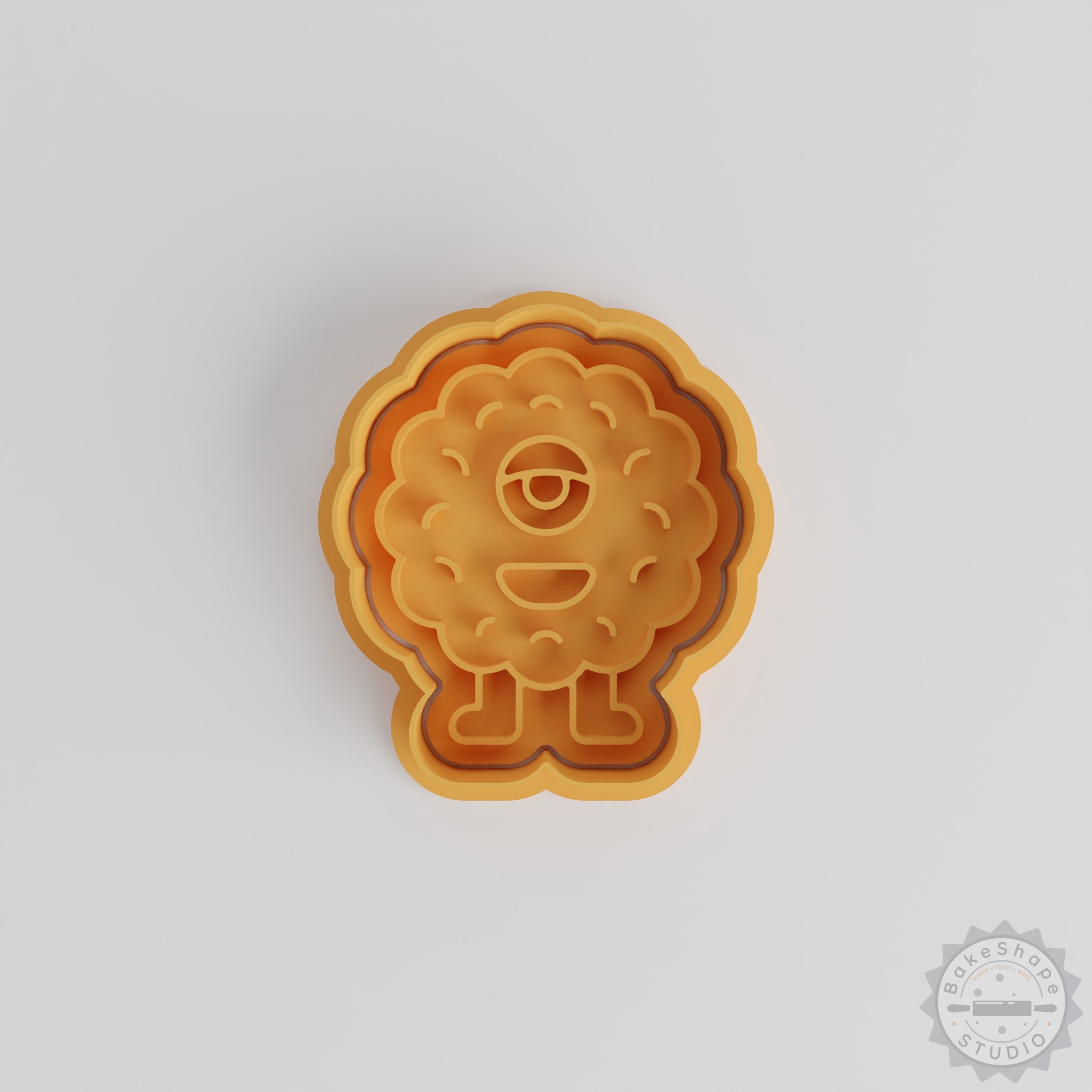 Bush Monster Cookie Cutter and Stamp Set, Perfect for Fondant, 3 Sizes, 6 Pieces