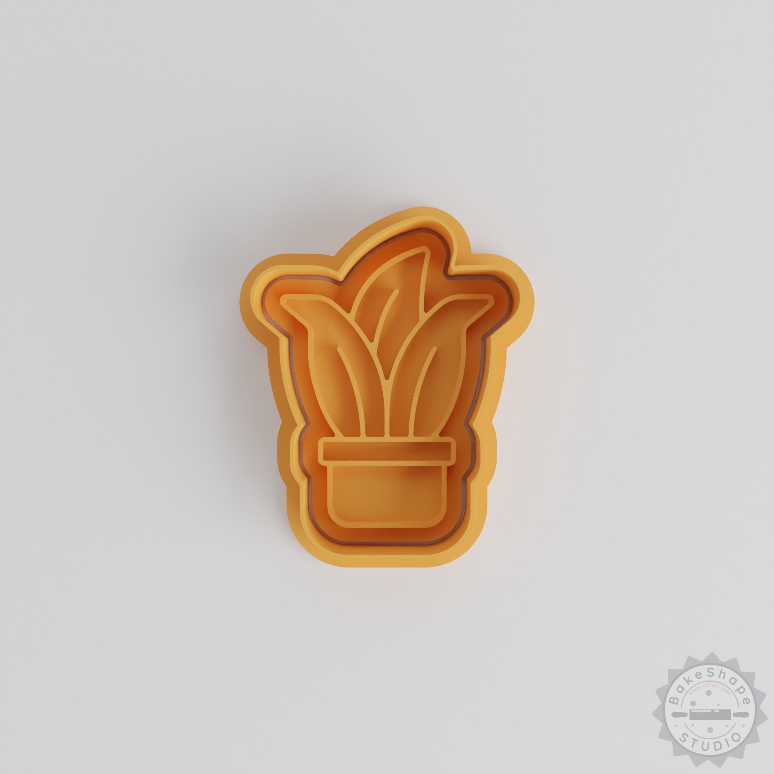 Bendy Plant Cookie Cutter & Stamp Set, 6-Piece, Perfect for Cookies and Fondant, Includes Small/Medium/Large Cutters