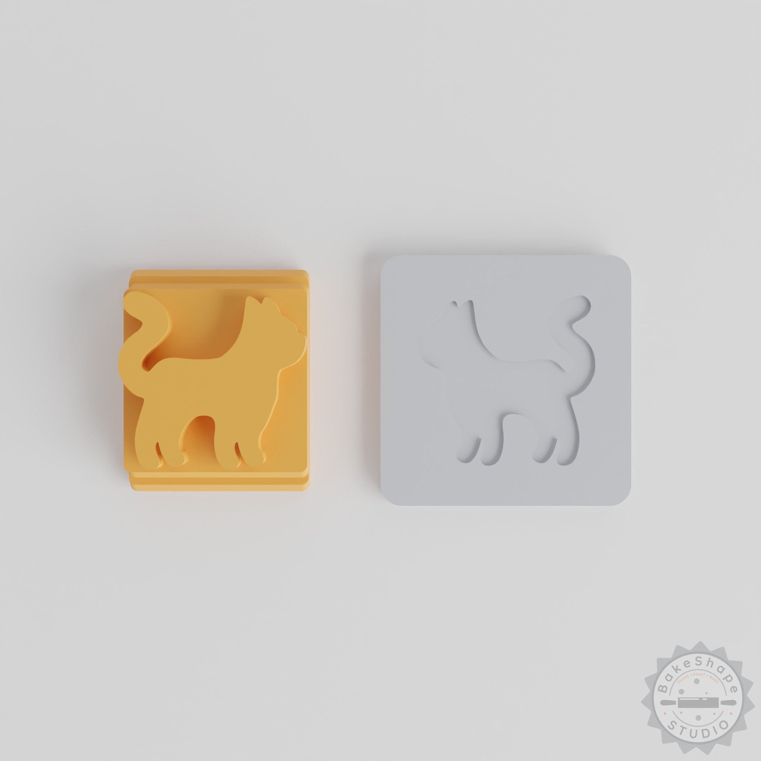 Cat Stamp Tile Set for Clay, Cookie, Fondant Crafting - 5 Sizes, 20 to 40mm Designs